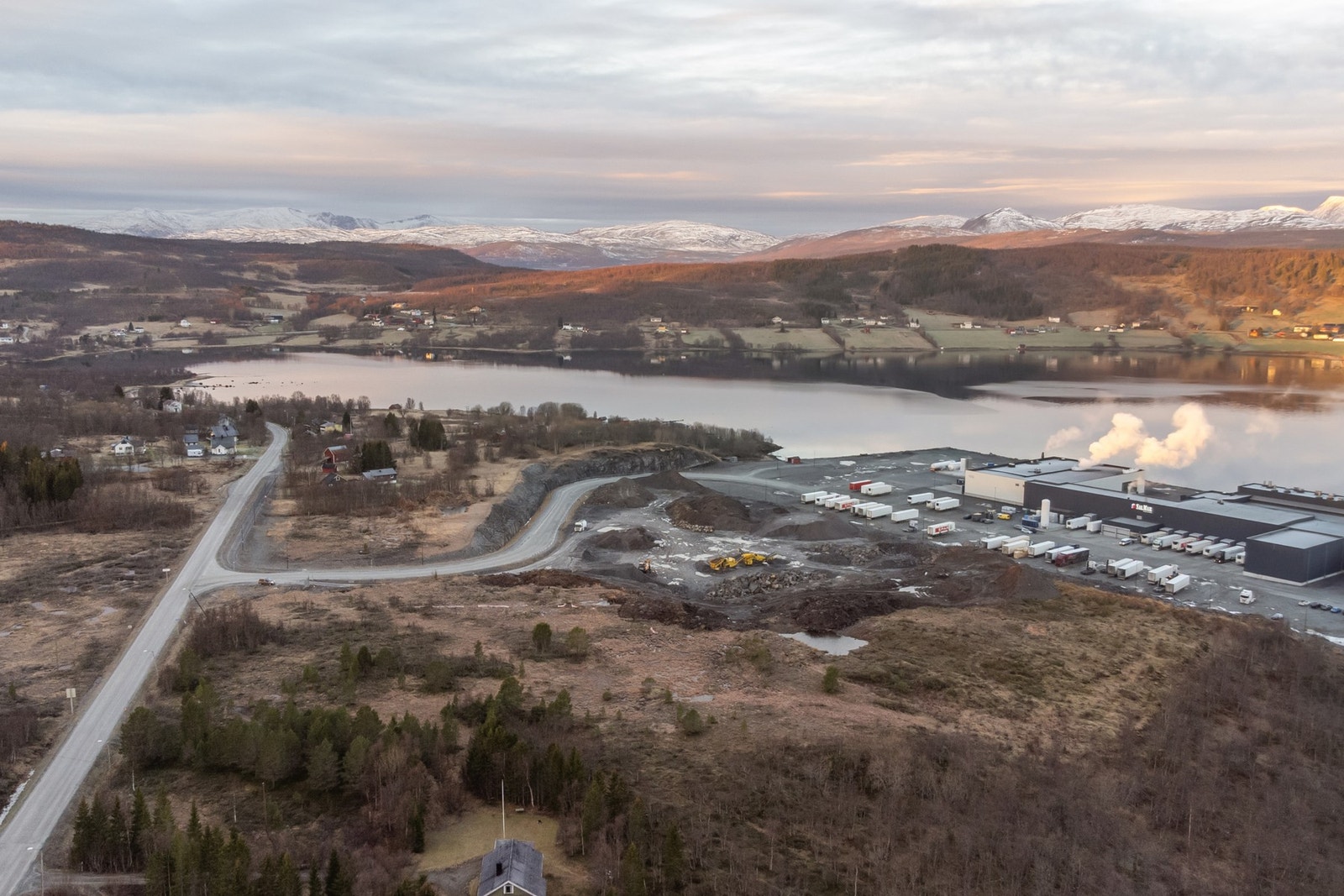 Dronebilde av område BN2 og Grasmyrbotnen i bakgrunn. Galleribilde