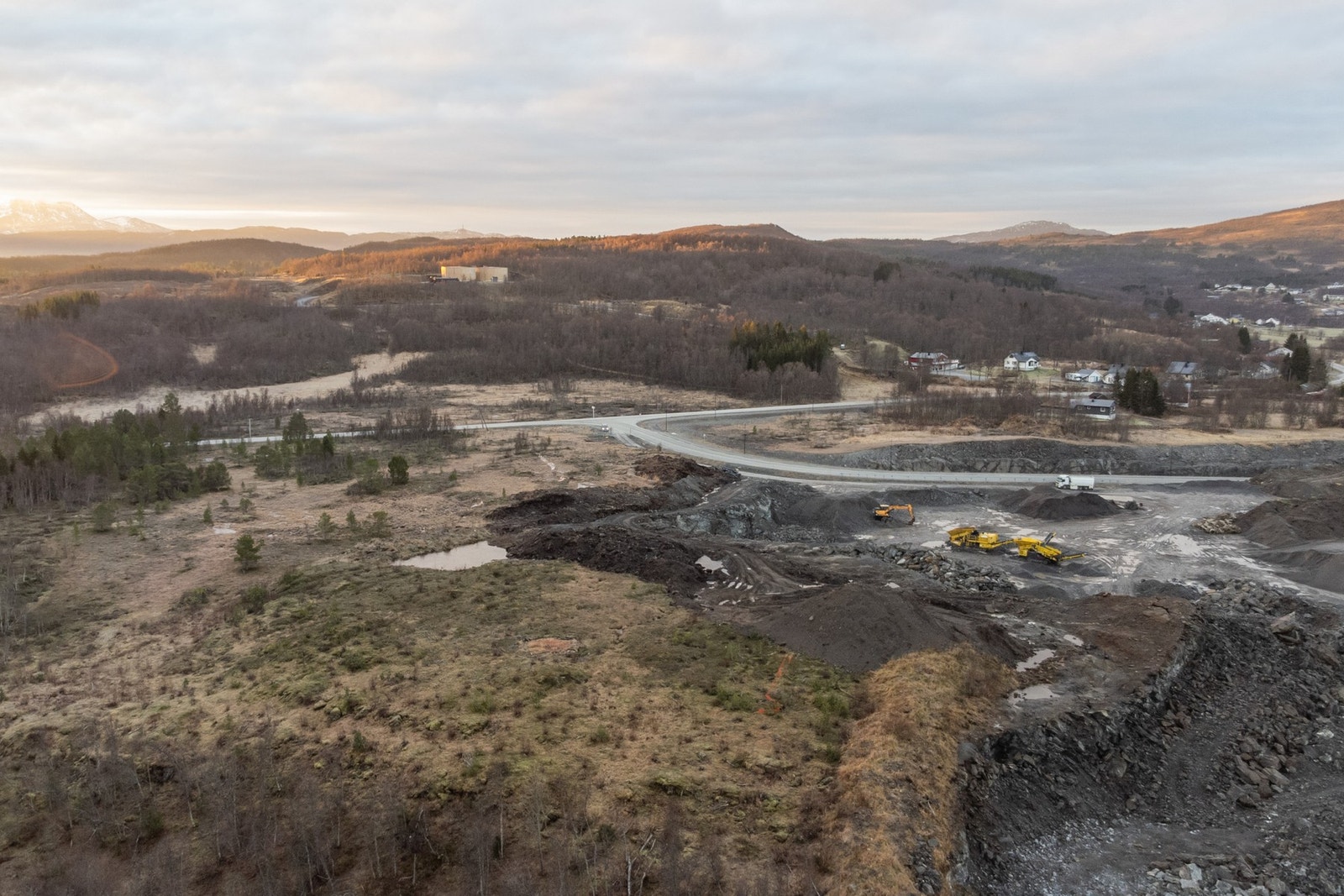 Område rundt BN2 som ble kalt Klubbemyra før næringsparken kom. Galleribilde