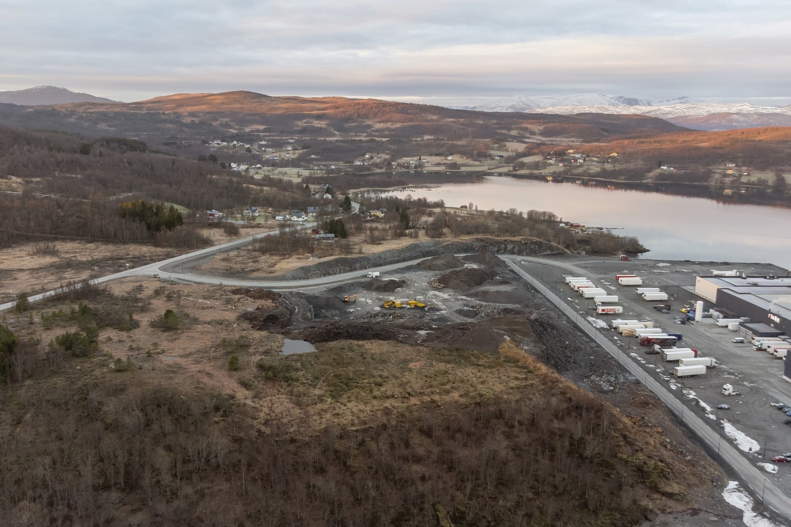 Dronebilde av området. Galleribilde