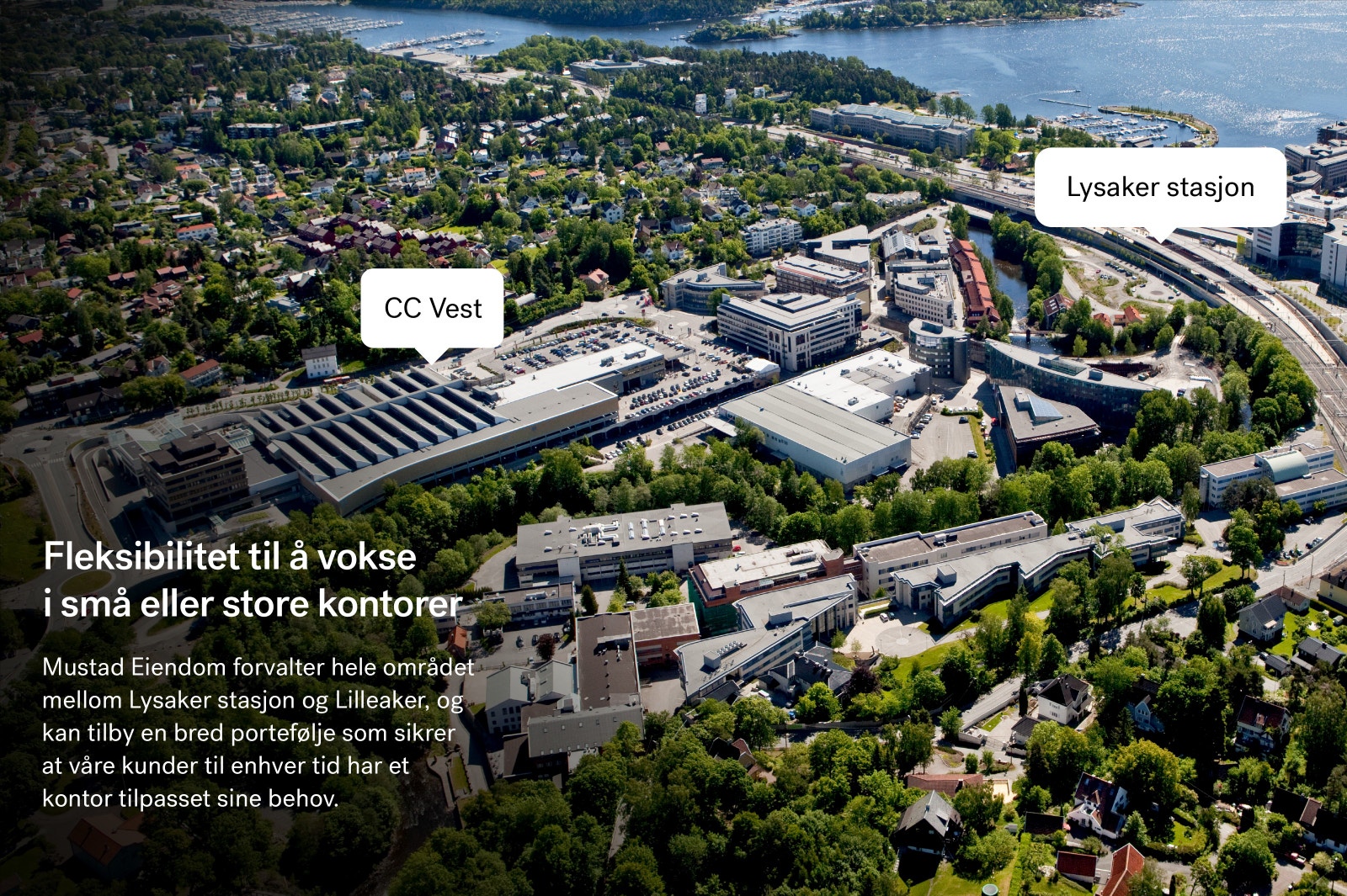 Mustad Eiendom eier 330 000 m2 på Lysaker Galleribilde