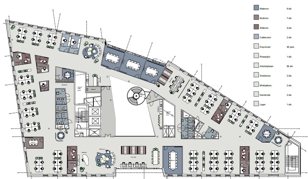 6. etasje - mulig skisse. Galleribilde
