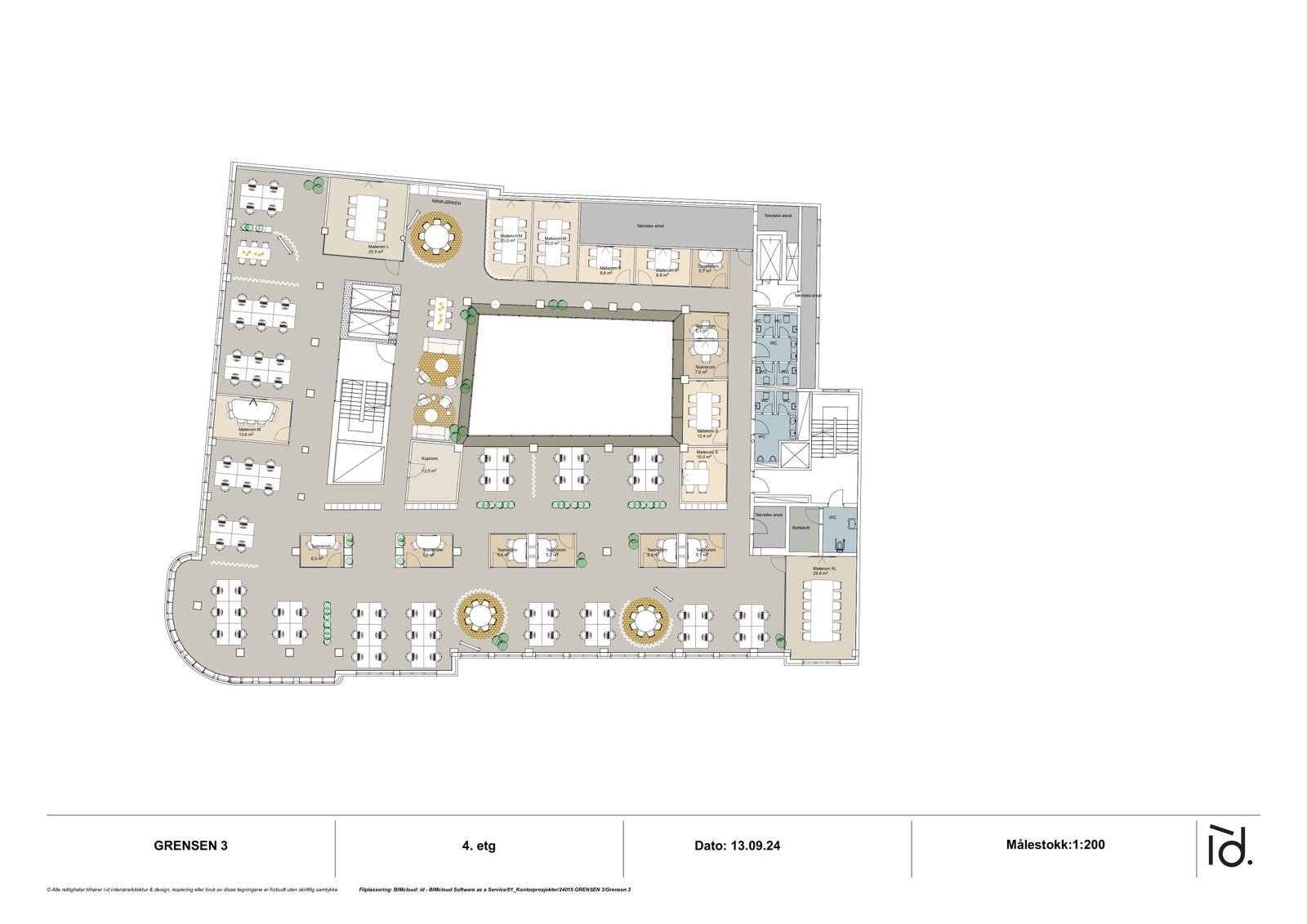 Eksempel på etasjeplan Galleribilde