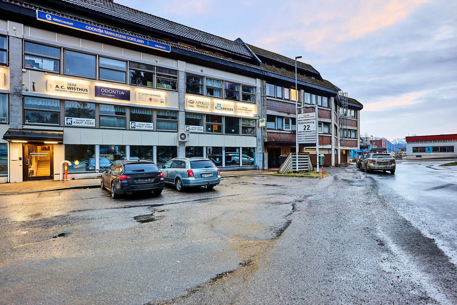 Biingang på baksiden mot vest. Galleribilde