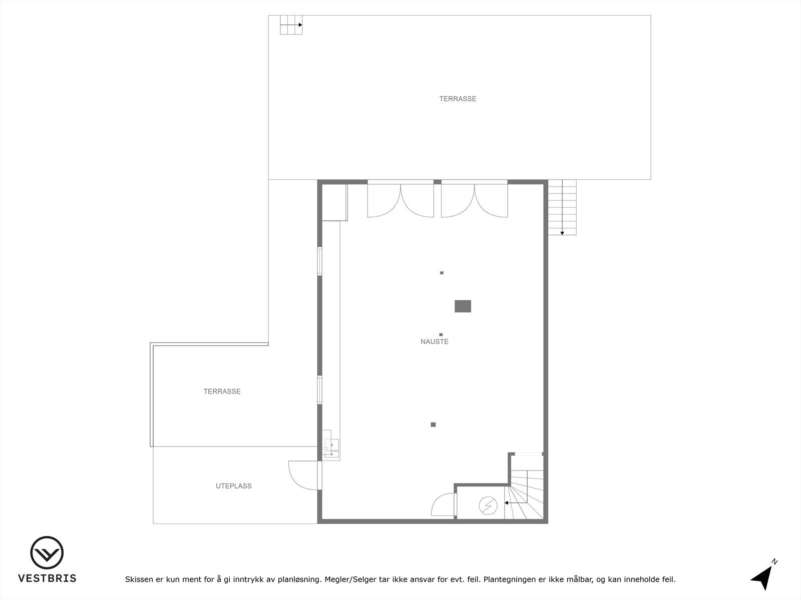 Plantegning 1. etasje driftsbygg Galleribilde