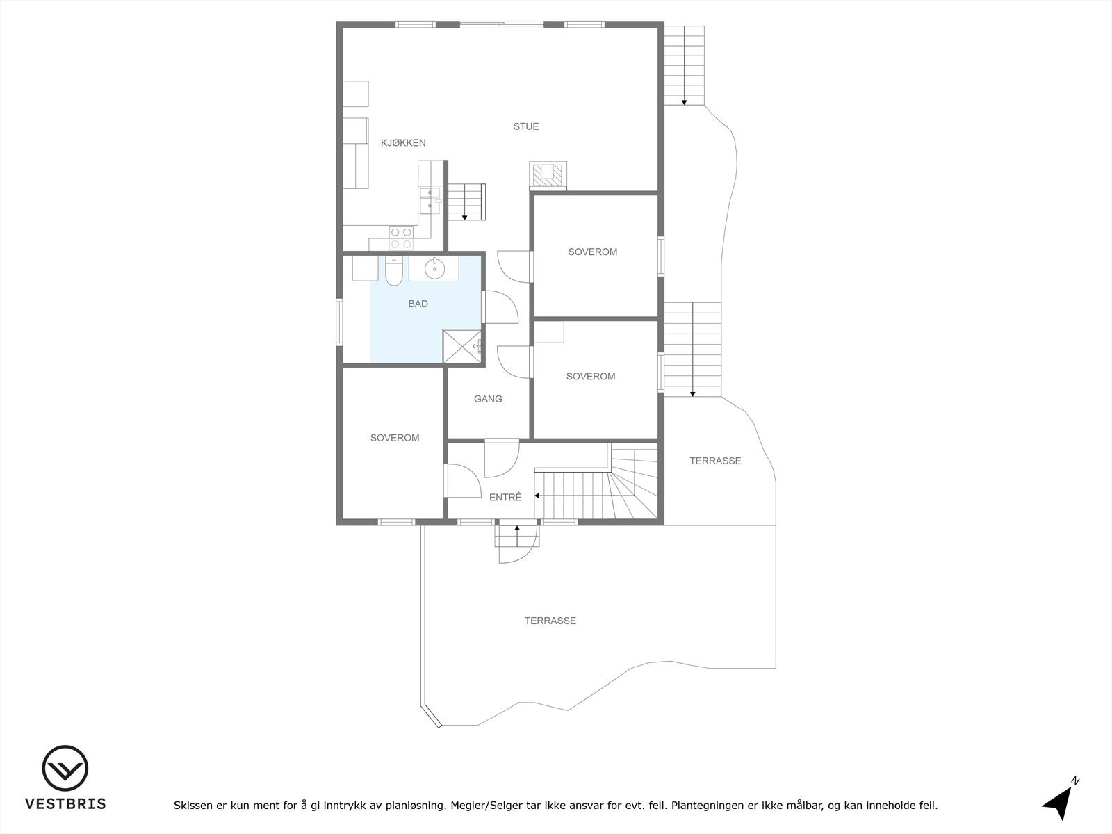 Plantegning 2. etasje driftsbygg Galleribilde