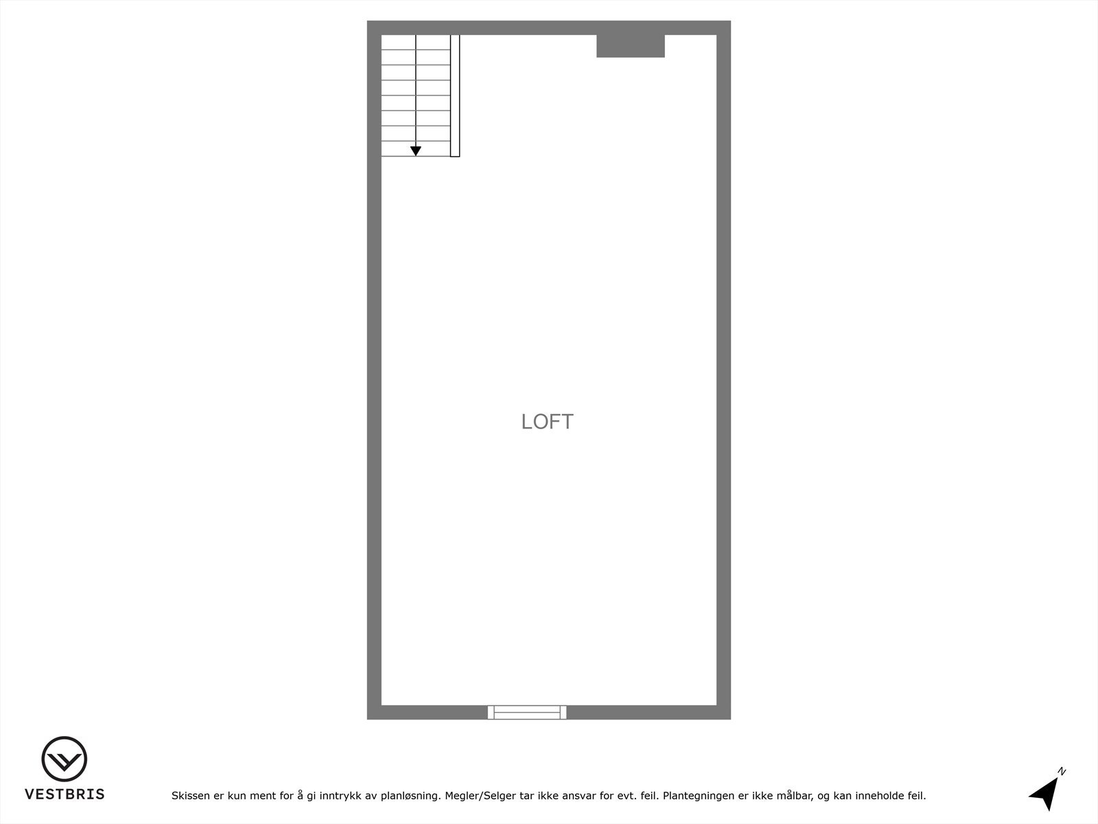 Plantegning loft driftsbygg Galleribilde
