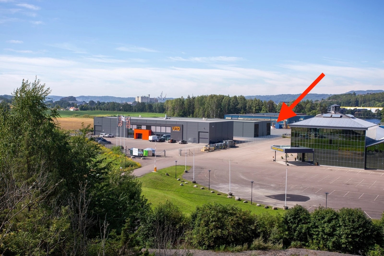 Fantastisk beliggenhet blant allerede etablerte bedrifter på Hegdal næringspark Galleribilde