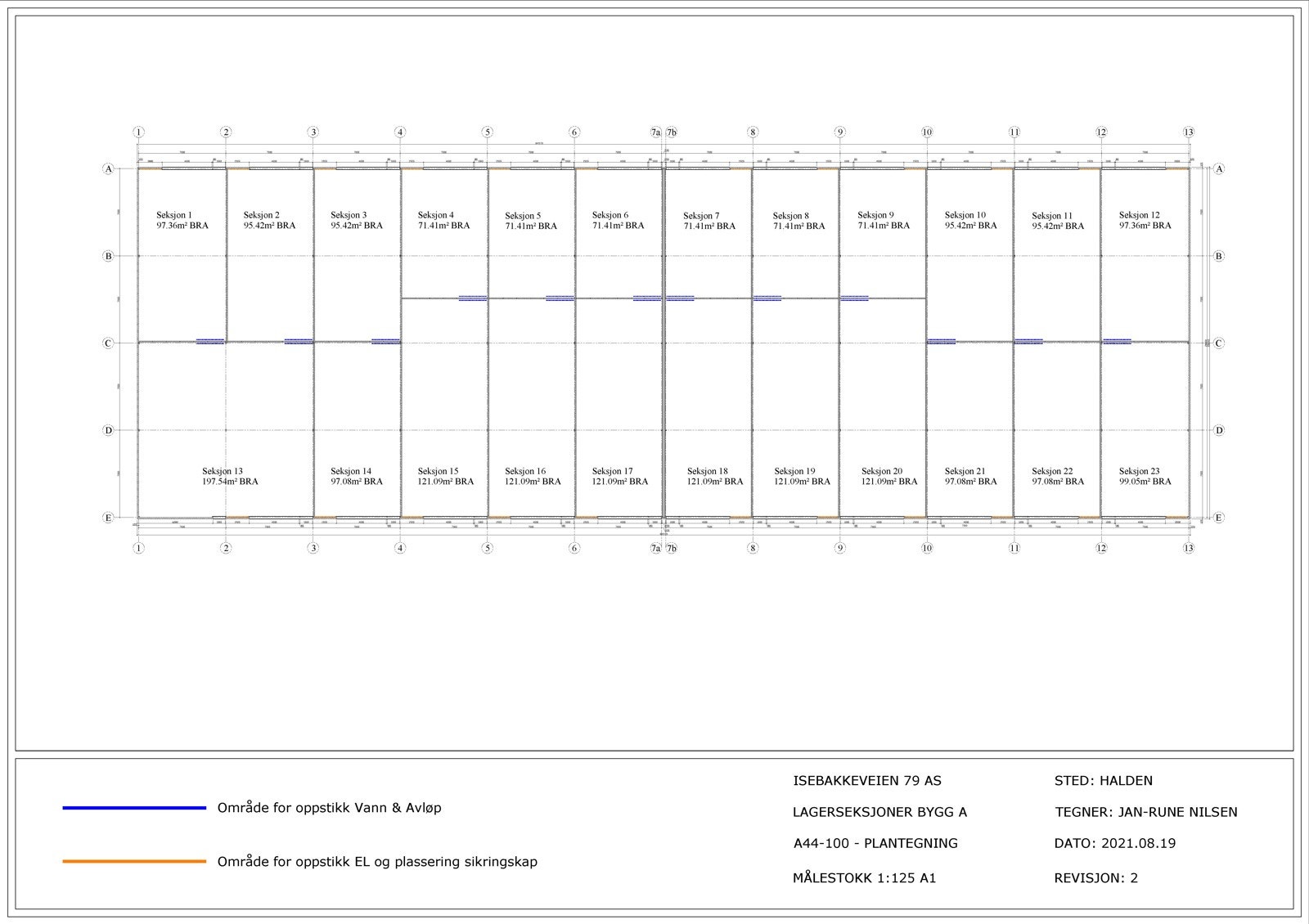 Plantegning Bygg A Galleribilde