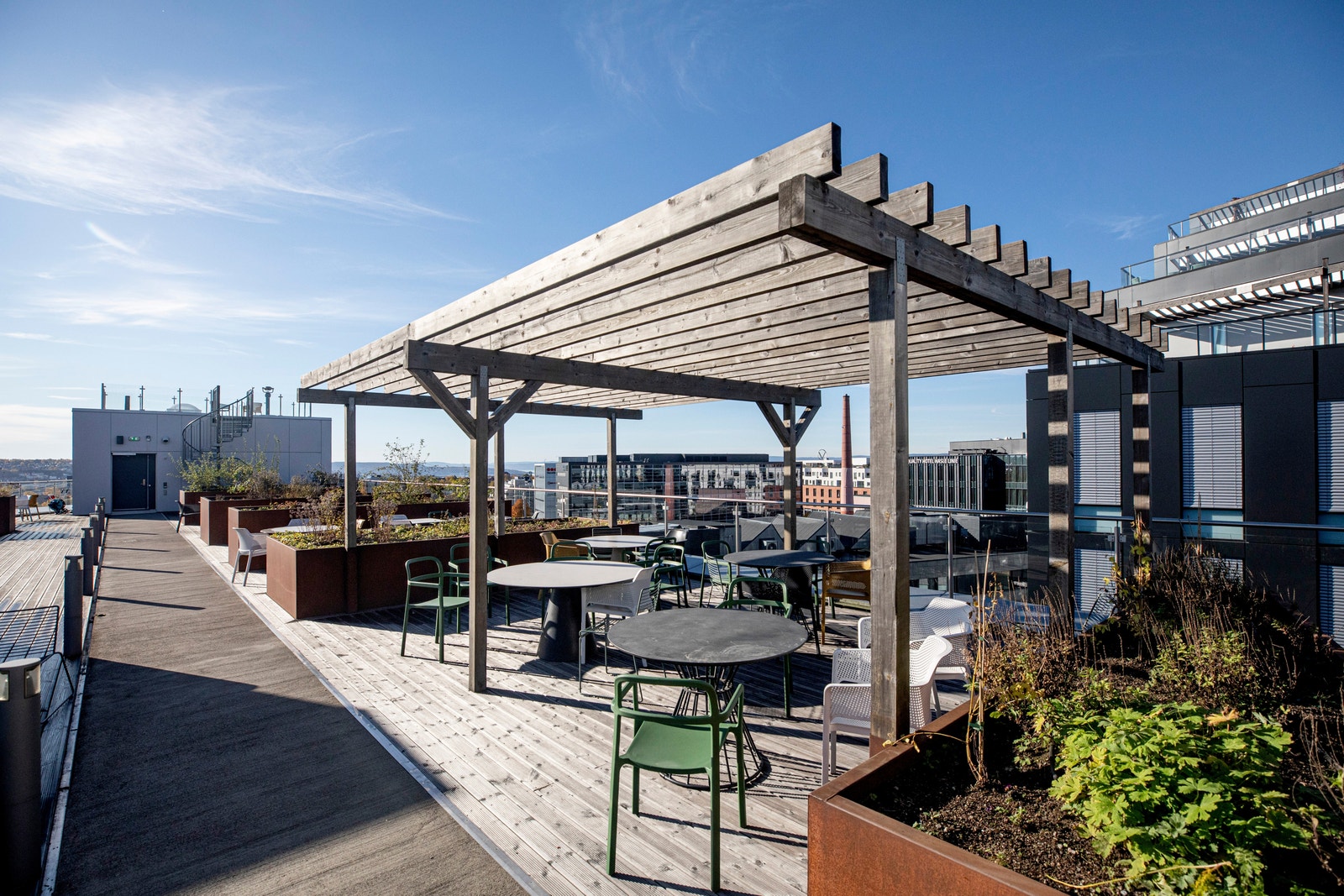 8. etasje - Flott felles takterrasse. Galleribilde