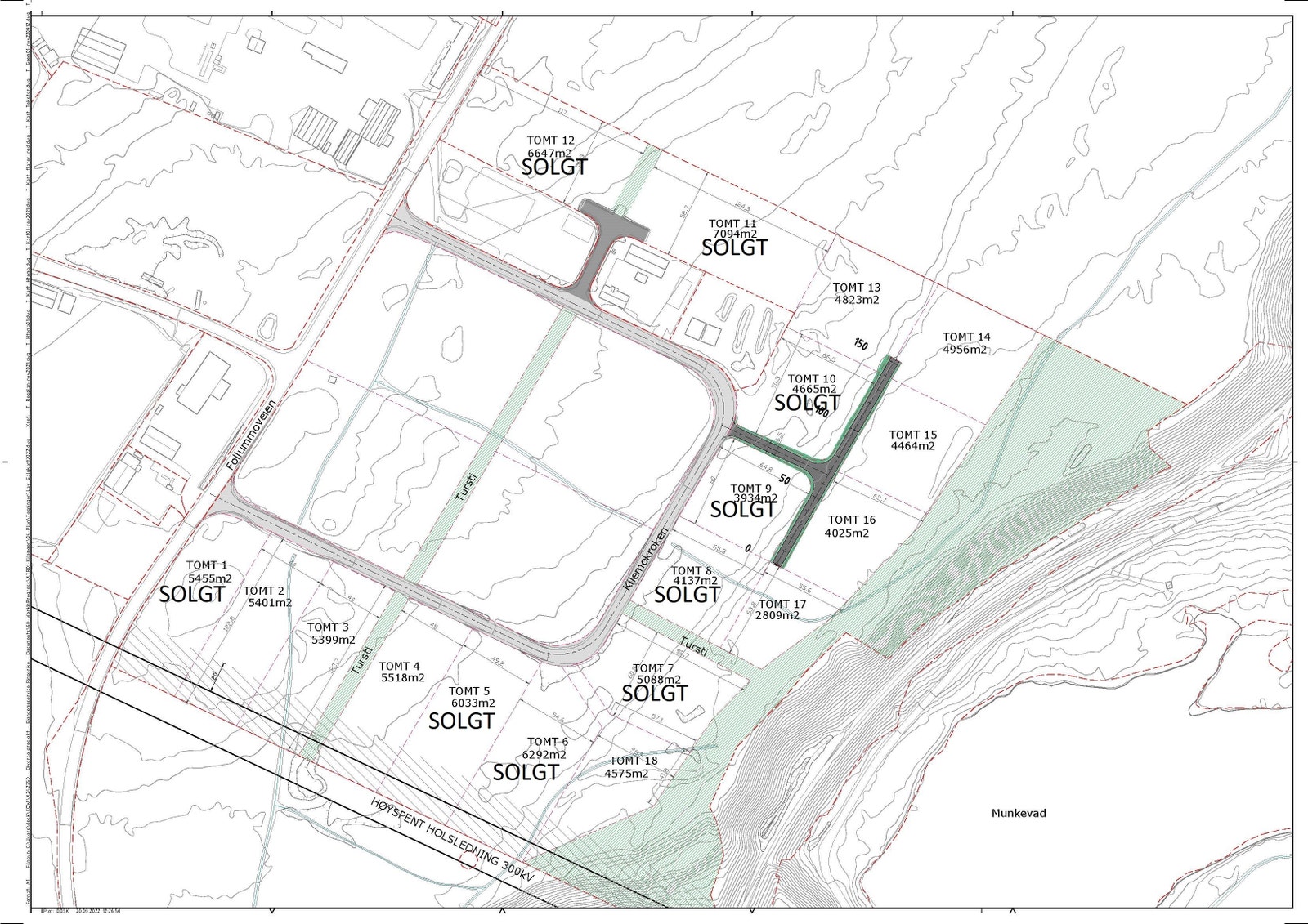 18 næringstomter for salg - 9 solgt Galleribilde