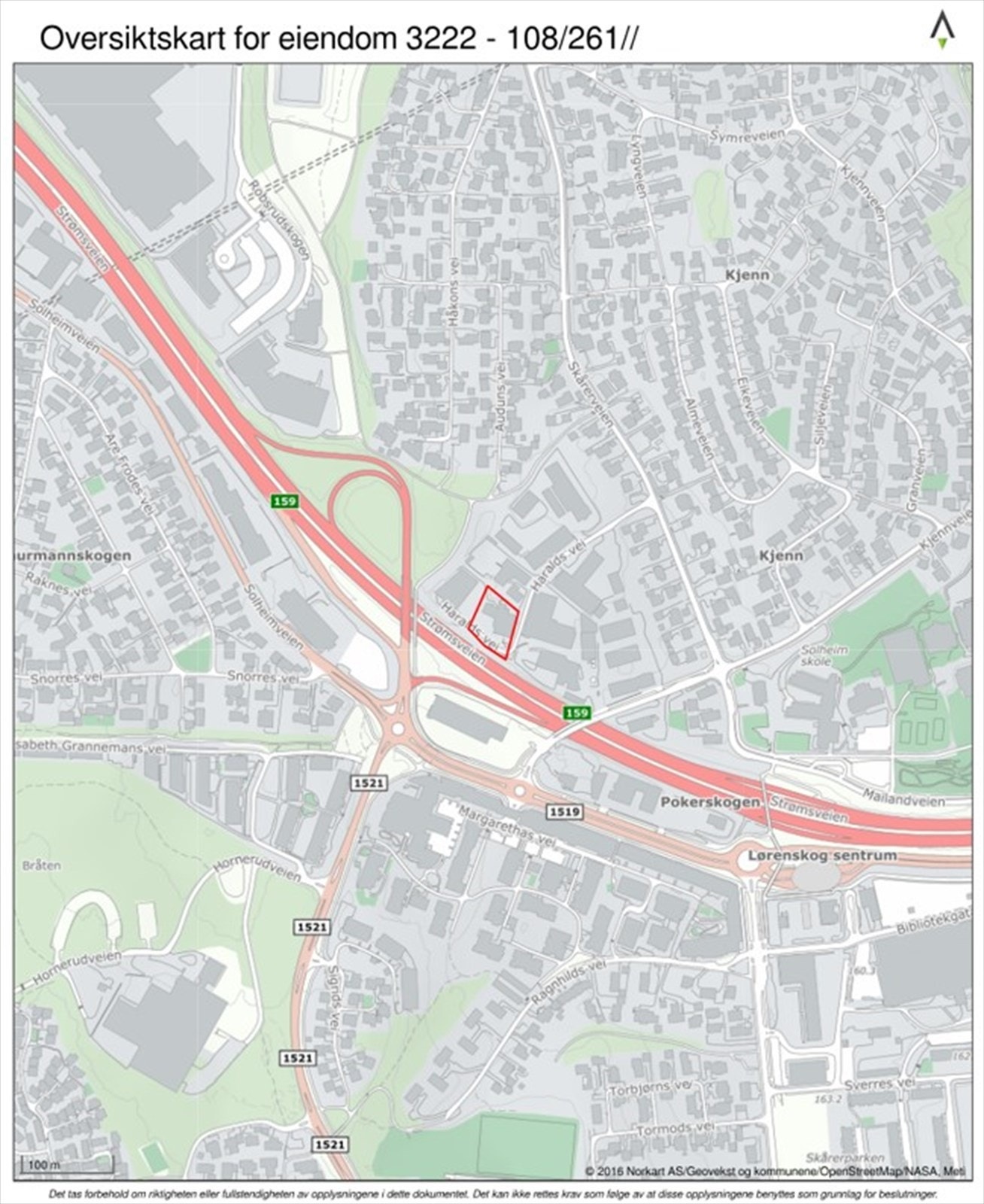 Ovesiktskart. Galleribilde