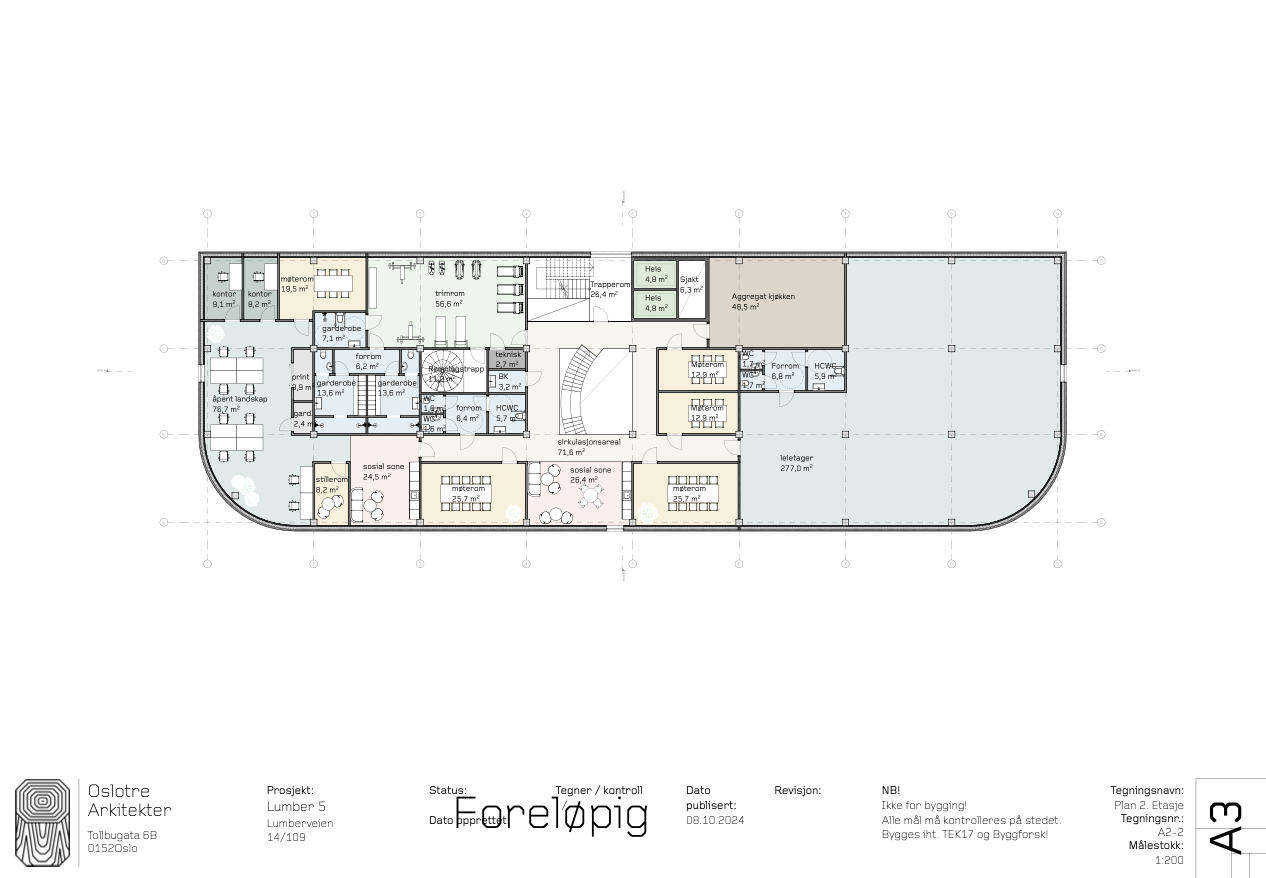 Eksempel plantegning 2. etasje Galleribilde