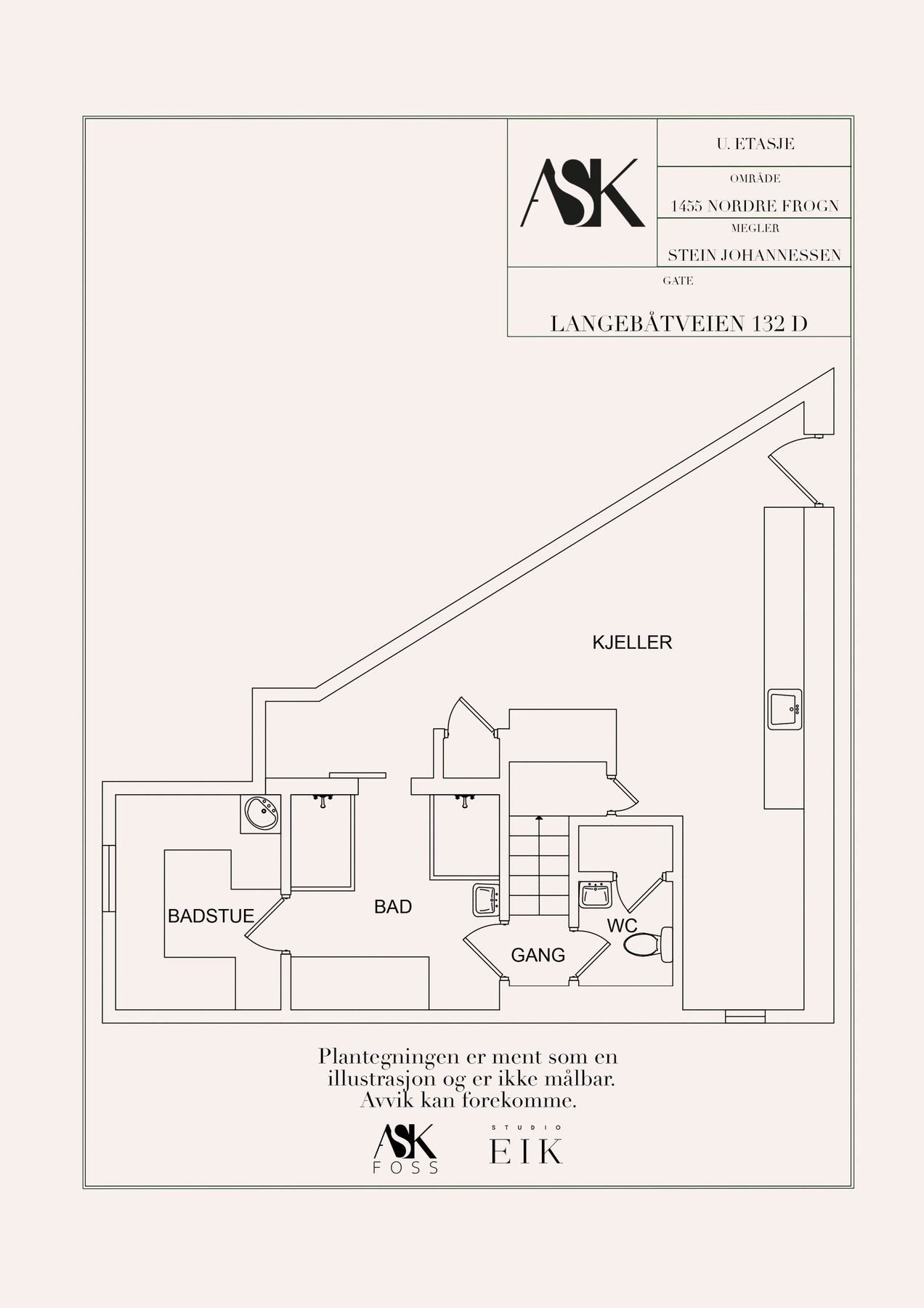 illustrasjon kjelleretasje. Galleribilde