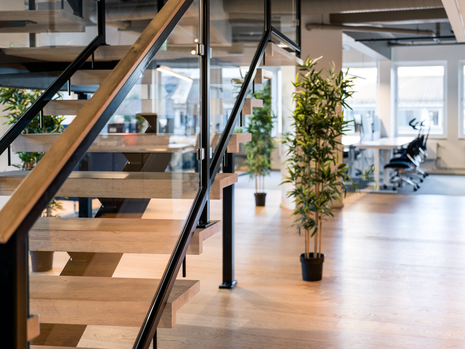 Lokalene er koblet sammen med interntrapp Galleribilde