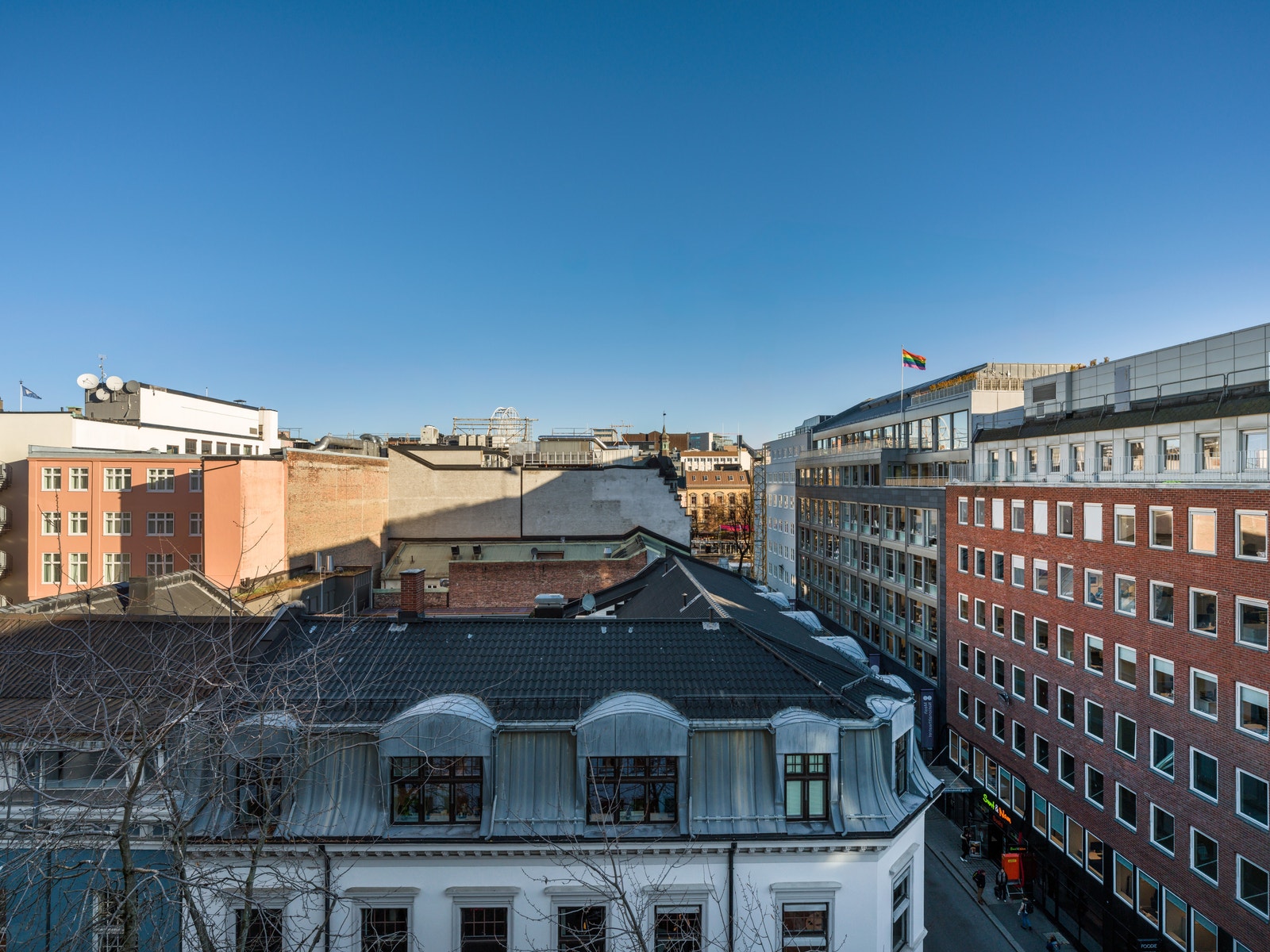 Utsikt fra kontor i 7. etasje Galleribilde