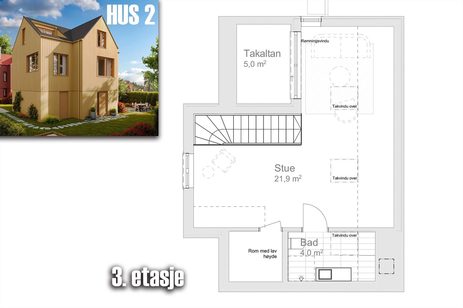 Plantegning 3. etasje. Galleribilde