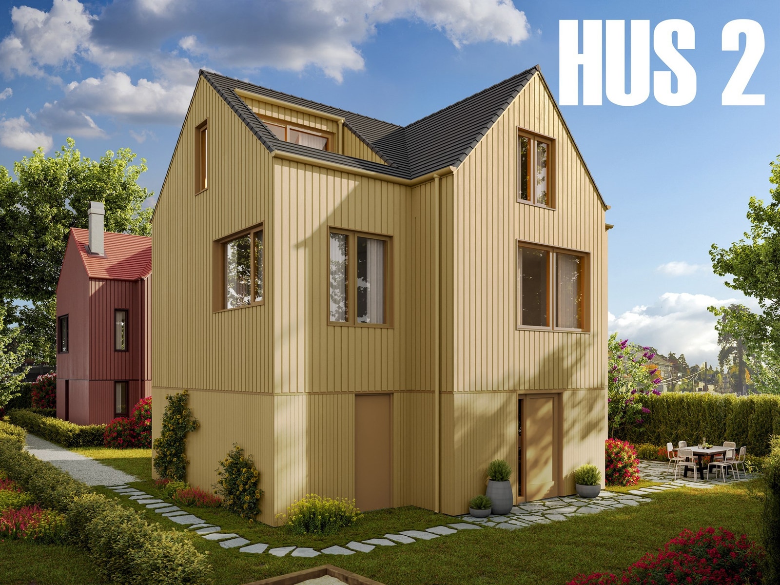 3 D illustrasjon HUS 2. (Avvik vil forekomme). Galleribilde