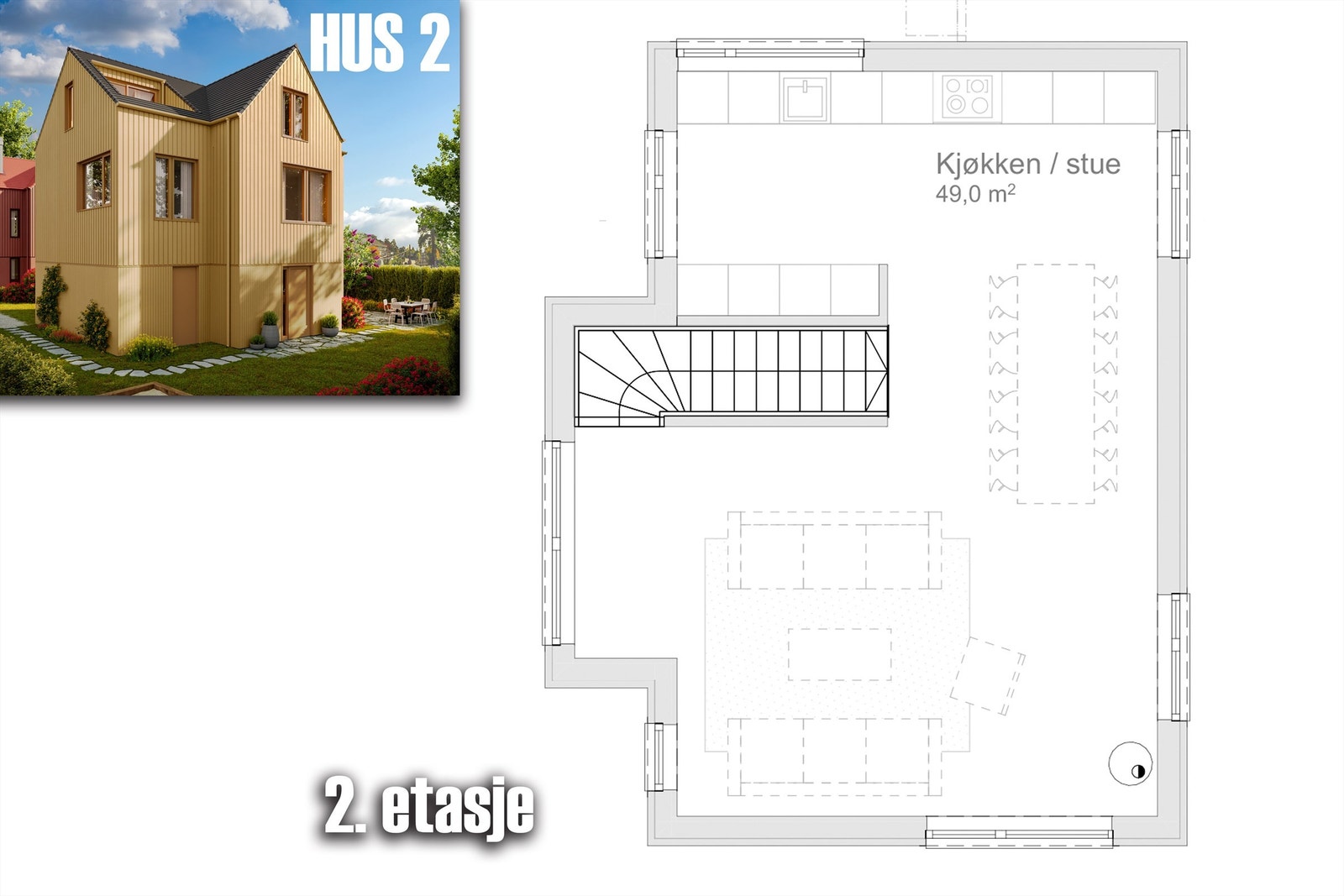 Plantegning 2. etasje. Galleribilde