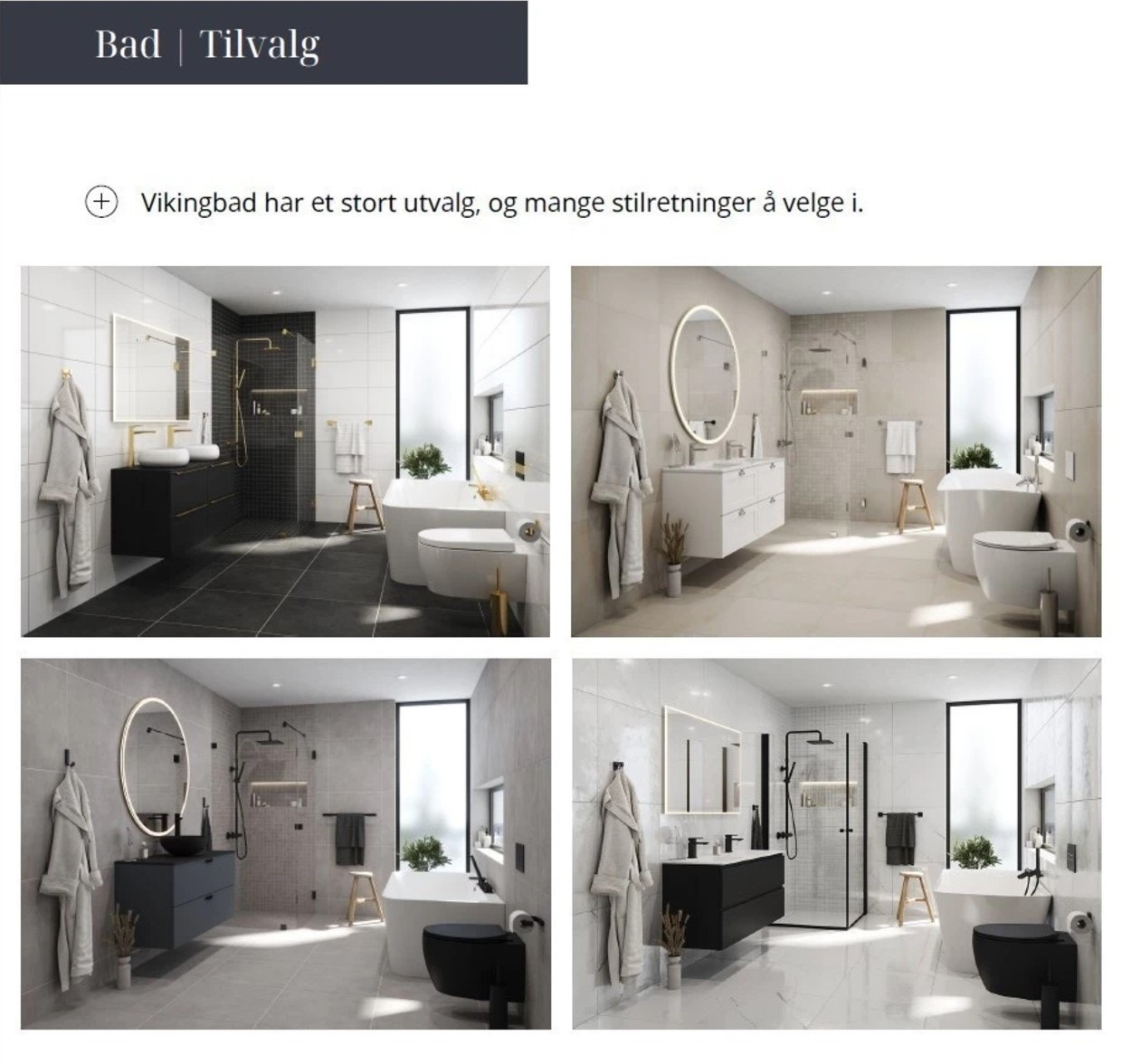 Baderoms innredning Galleribilde