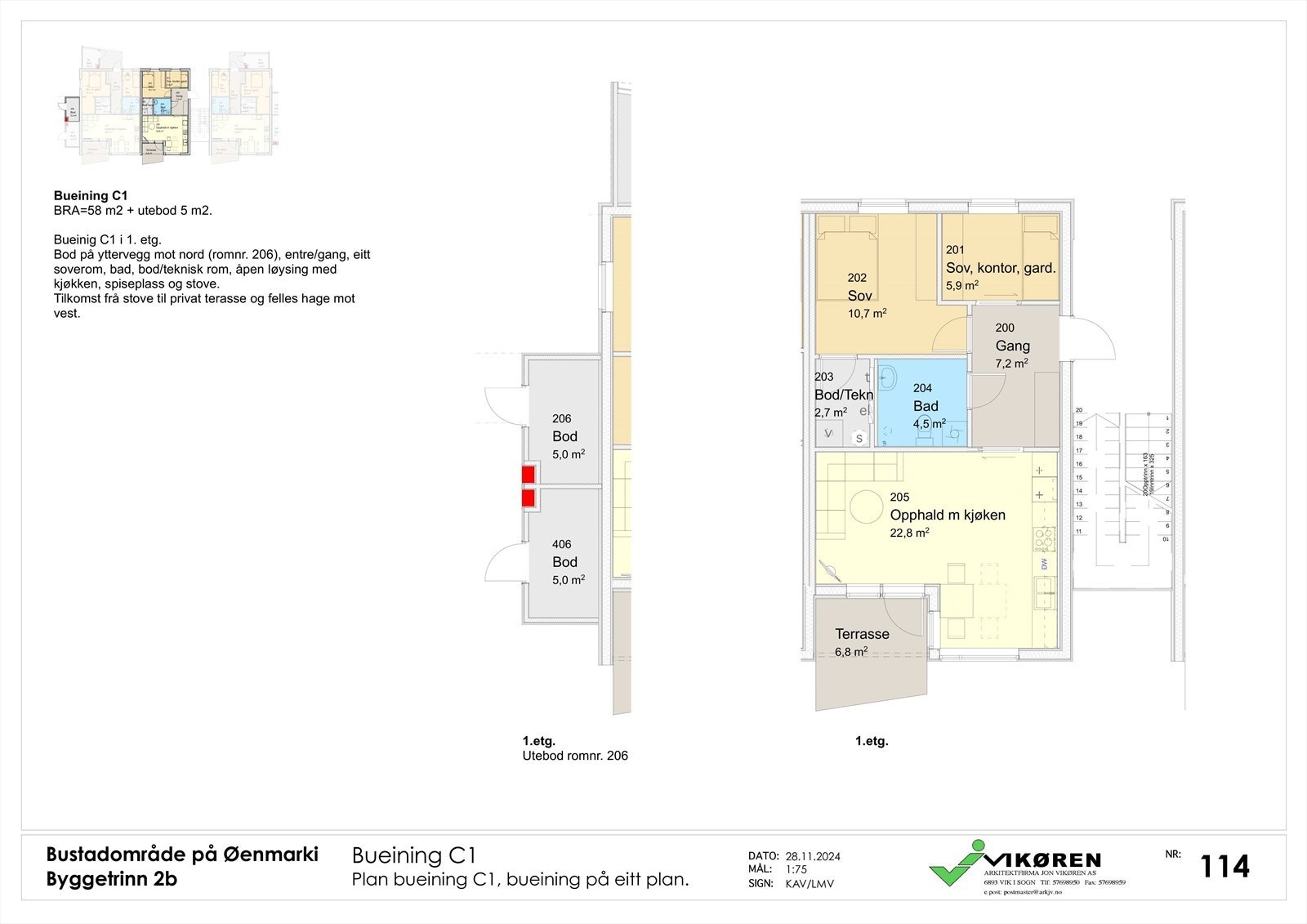 Plantegning 102 Galleribilde
