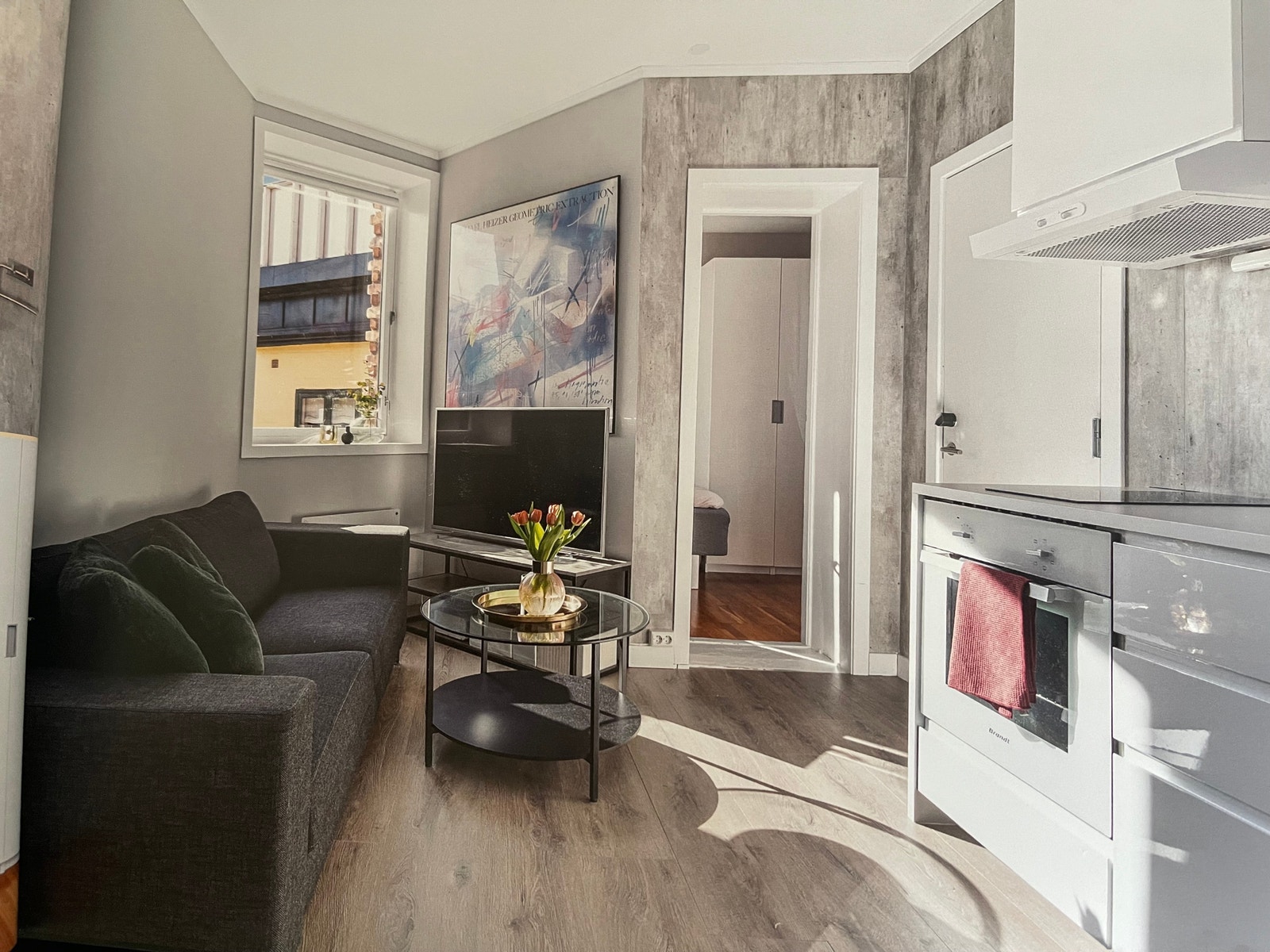 Kjøkken med sofa Galleribilde
