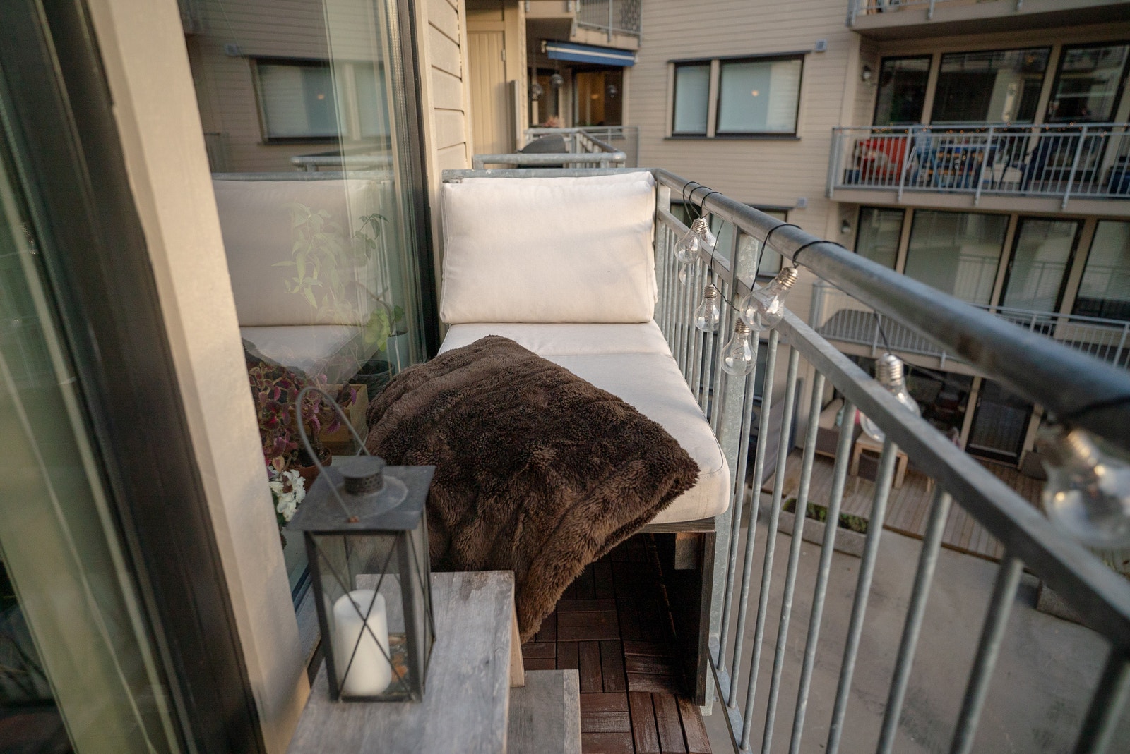 Balkong med sitteplass Galleribilde
