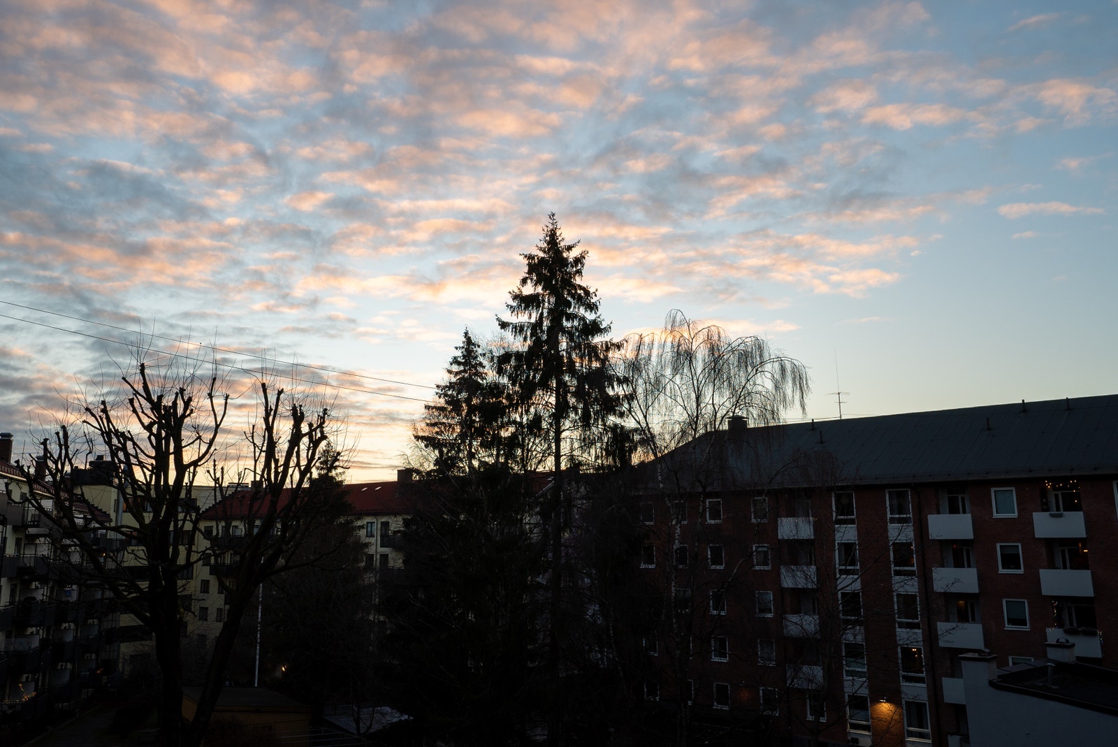 Utsikt fra balkong Galleribilde