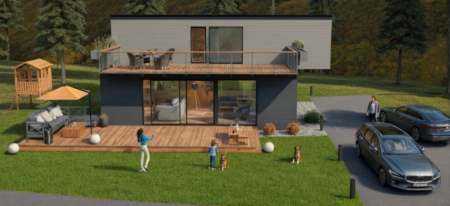 Eksempel på 90kvm Bolig med 3 soverom. Galleribilde