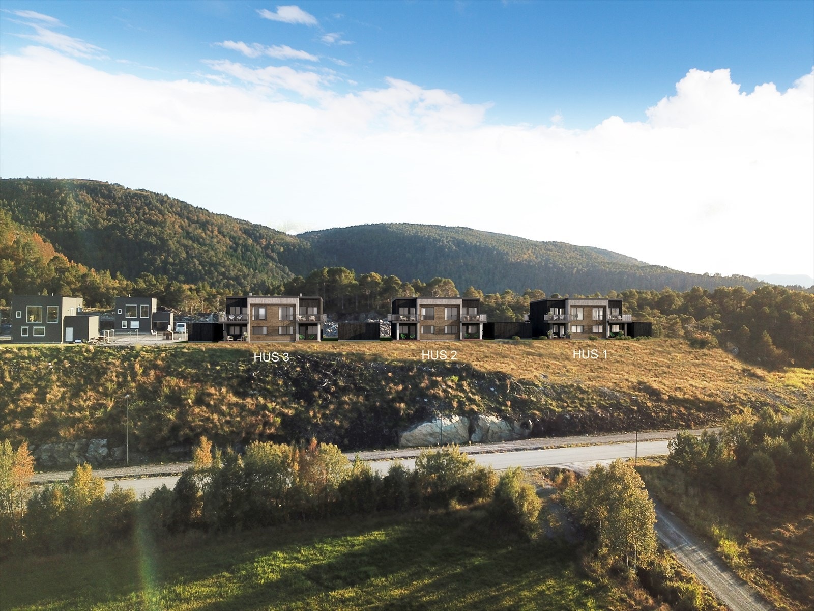 Steinsvikhøga - Illustrasjon fasader Galleribilde