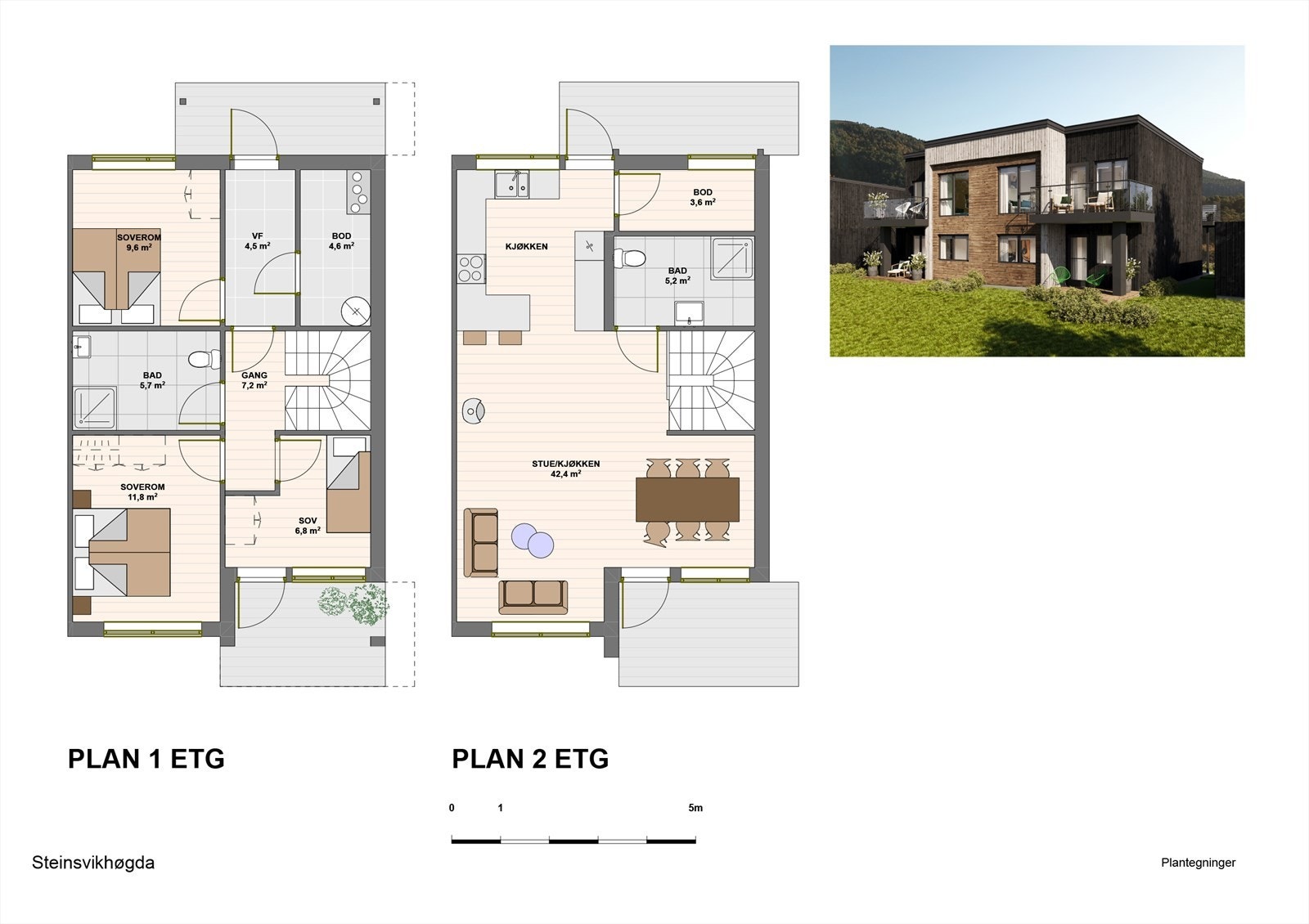 Steinsvikhøga - Illustrasjon plantegning 01 Galleribilde
