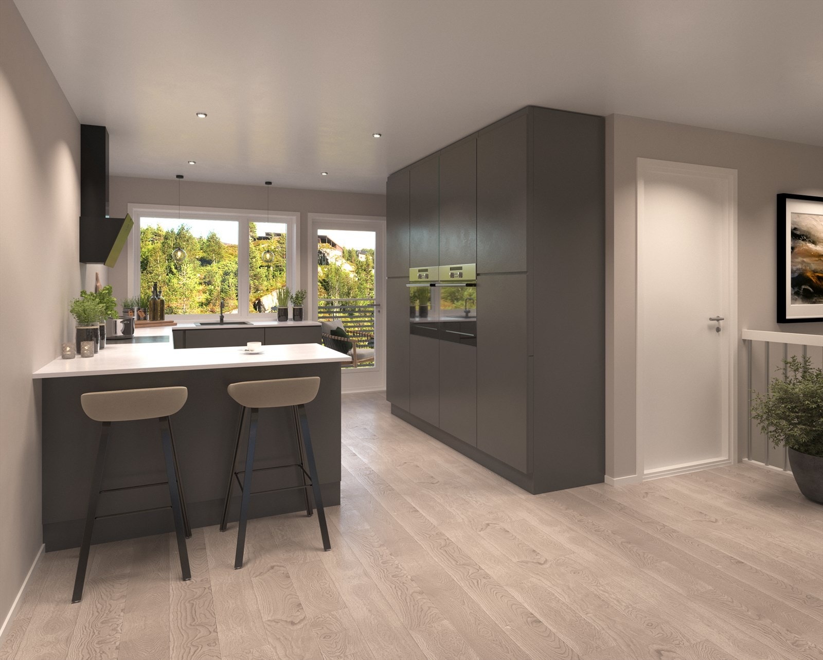 Steinsvikhøga - Illustrasjon kjøkken 01 Galleribilde