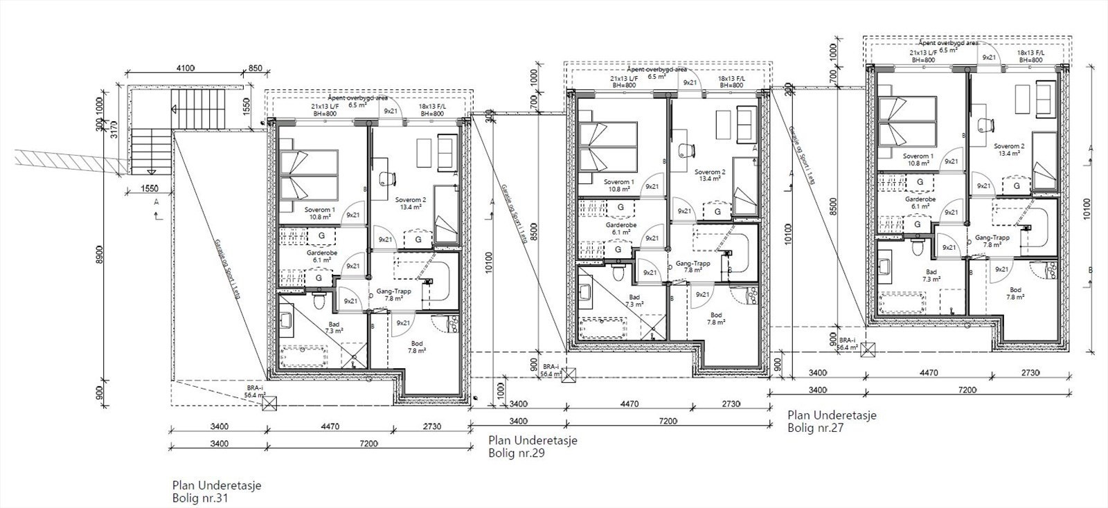 Planløsning u. etg. Galleribilde