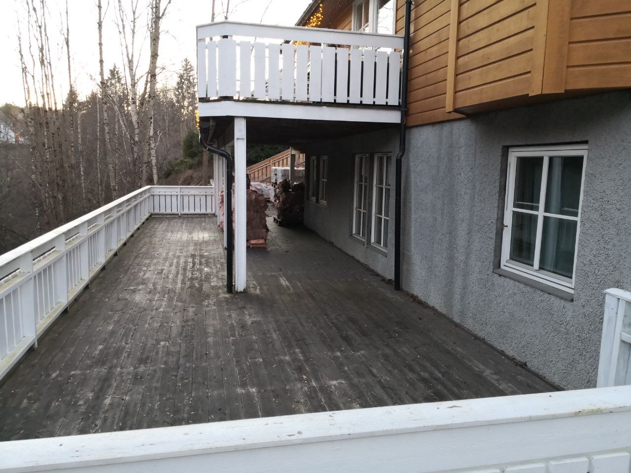 Flott og romslig veranda/ trasse Galleribilde