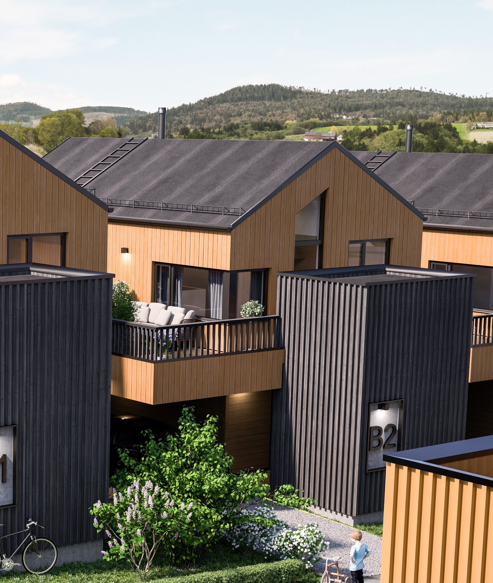 Boligtype B. Illustrasjoner er av illustrativ karakter og avvik kan forekomme Galleribilde