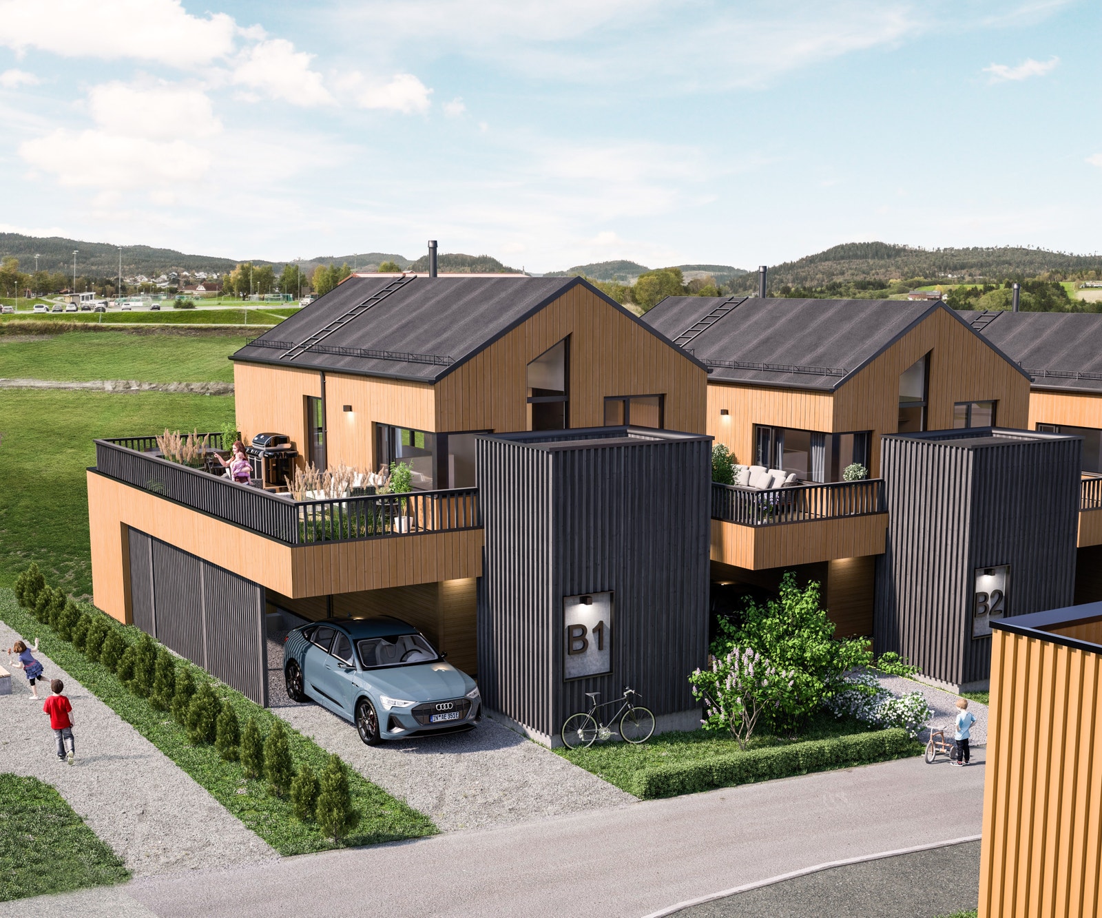 Boligtype B. Illustrasjoner er av illustrativ karakter og avvik kan forekomme Galleribilde