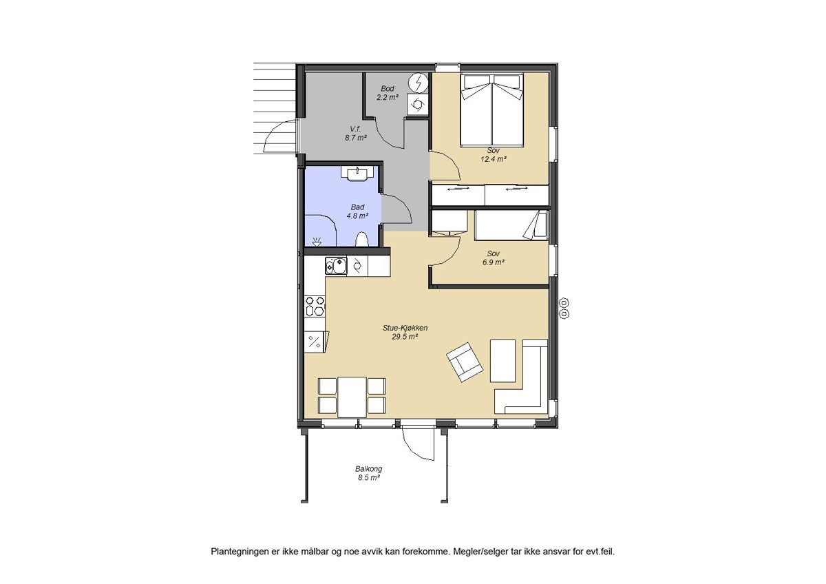 Plantegning Galleribilde