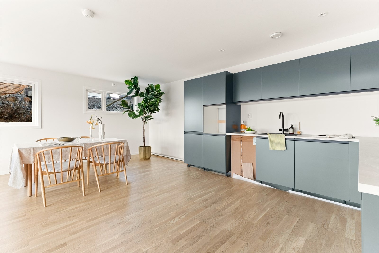 Kjøkkeninnredningen er levert av populære Drømmekjøkkenet. Galleribilde