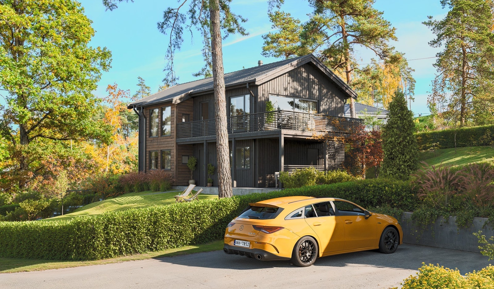 Huset vist på tomten Galleribilde