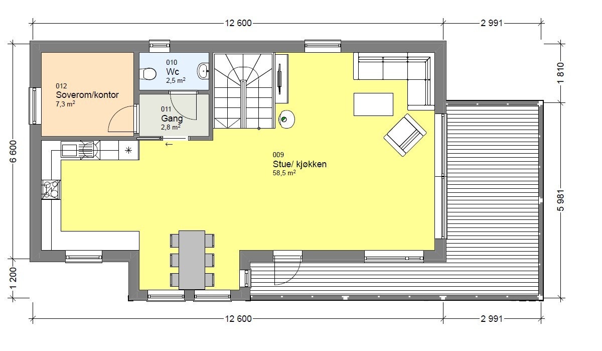 Plan 2. etg Galleribilde