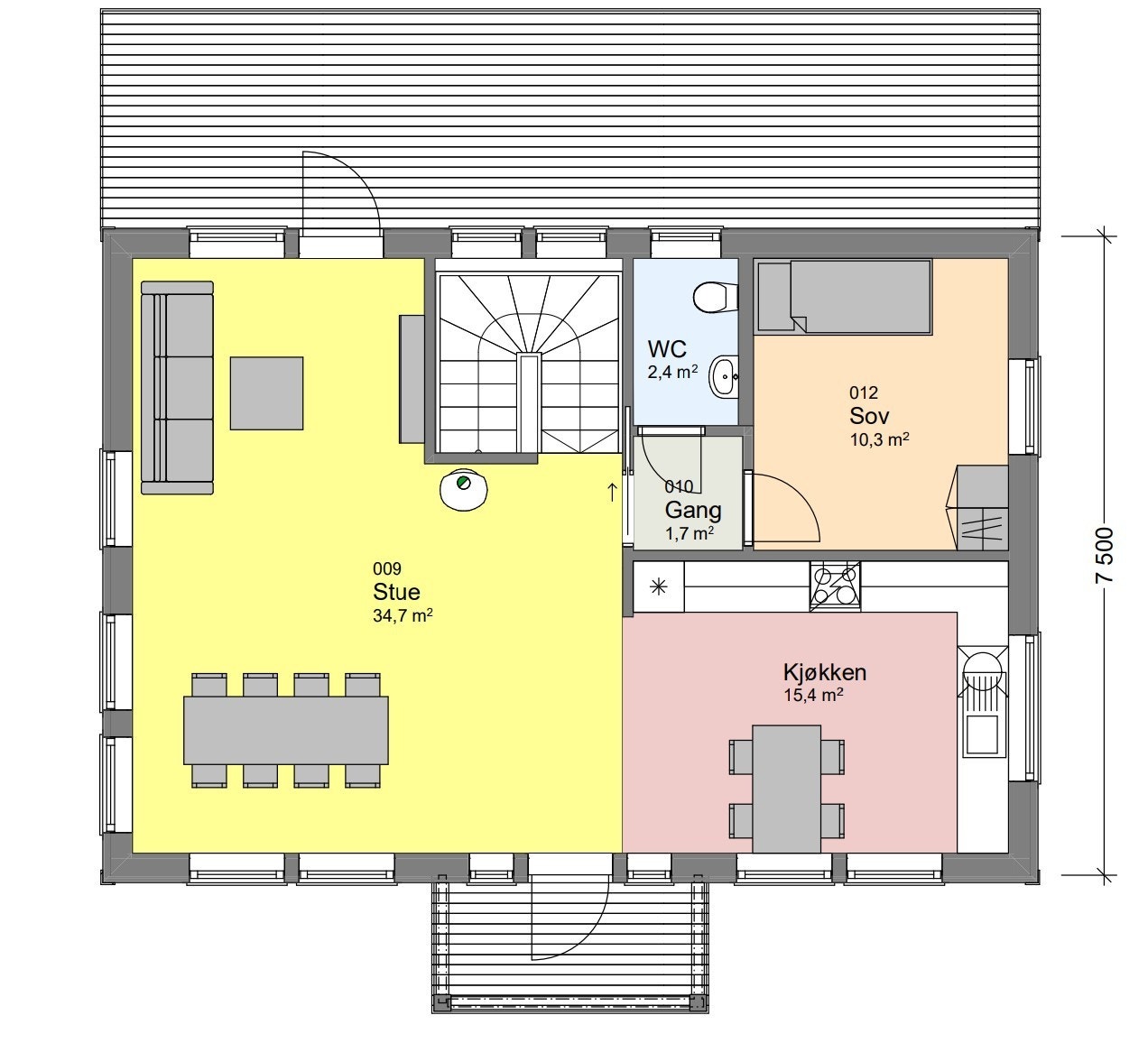Plan 2. etg Galleribilde