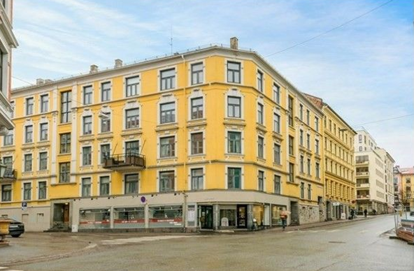 Hyggelig bygård Galleribilde