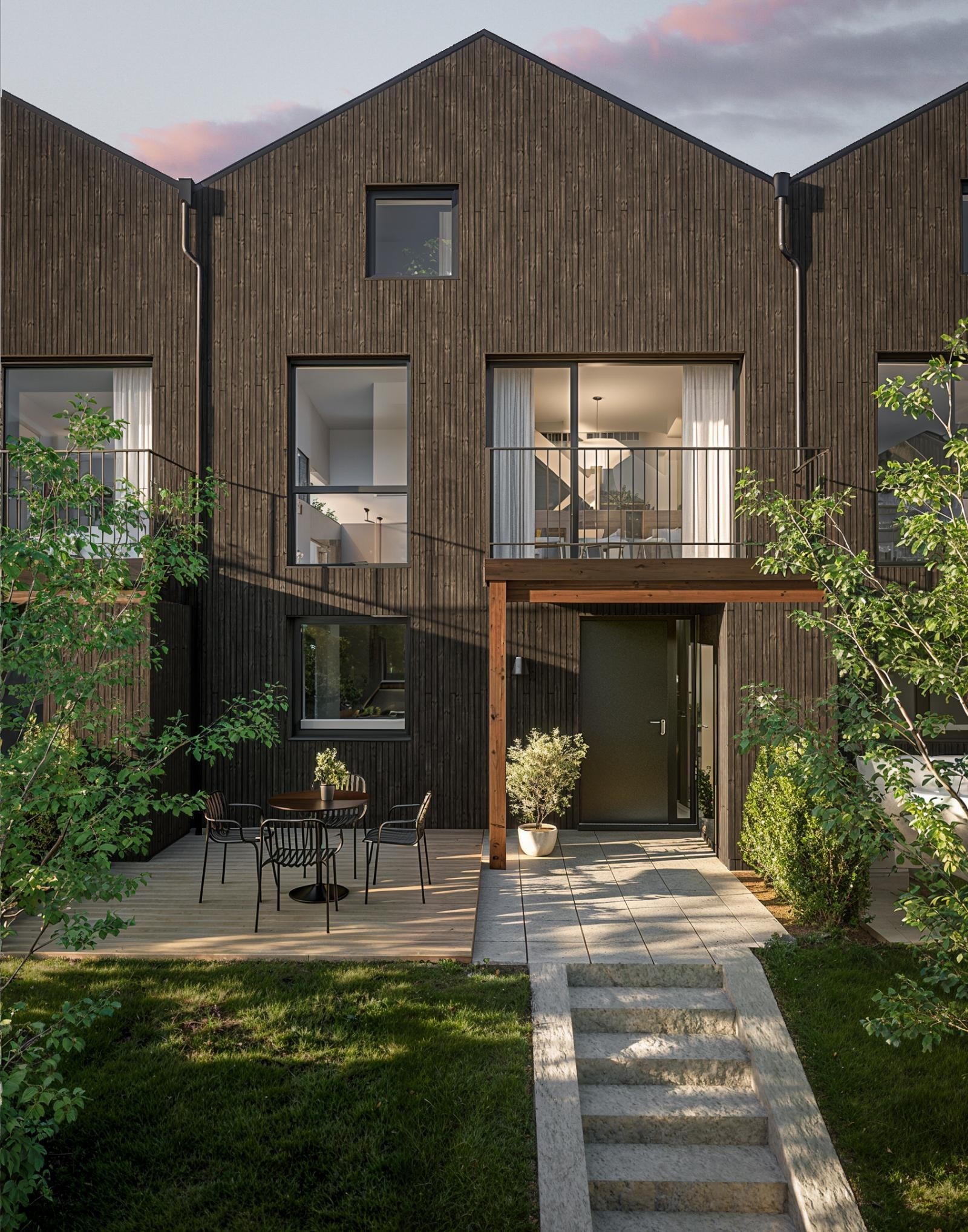 På EIK skal det skapes frodige og trygge rammer der familien kan vokse, blomstre og utfolde seg. Et sted der naboer kan dele gleder, opplevelser, utfordringer, og kanskje også dele på kjøring til barnas fritidsaktiviteter. Galleribilde