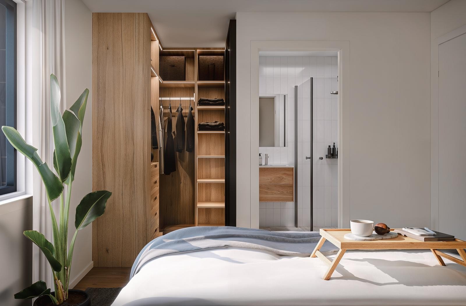 Alle hus har tre innbydende soverom, med mulighet for fire. Plass til hele familien. Galleribilde