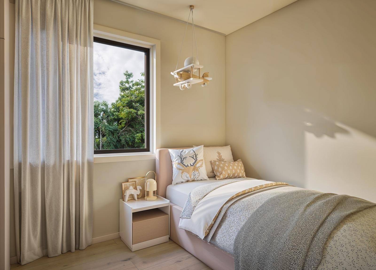 Innbydende og romslige soverom, for både store og små. Galleribilde