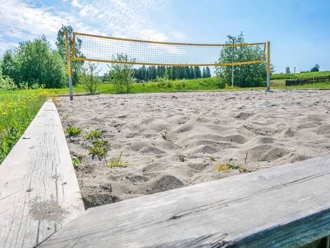 Volleyballbane, blir skøytebane på vinteren Galleribilde