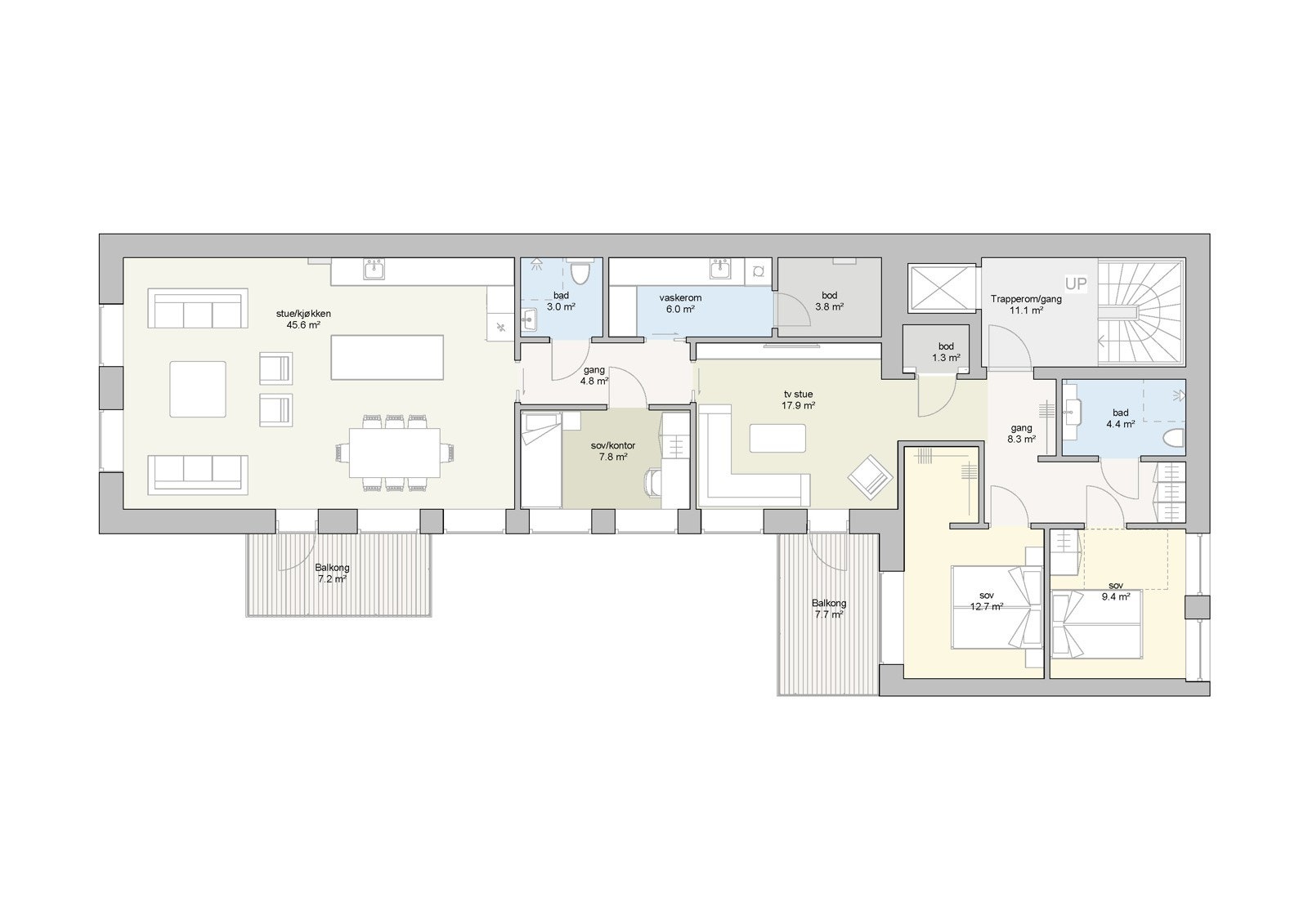 Plantegning 3.etasje Galleribilde