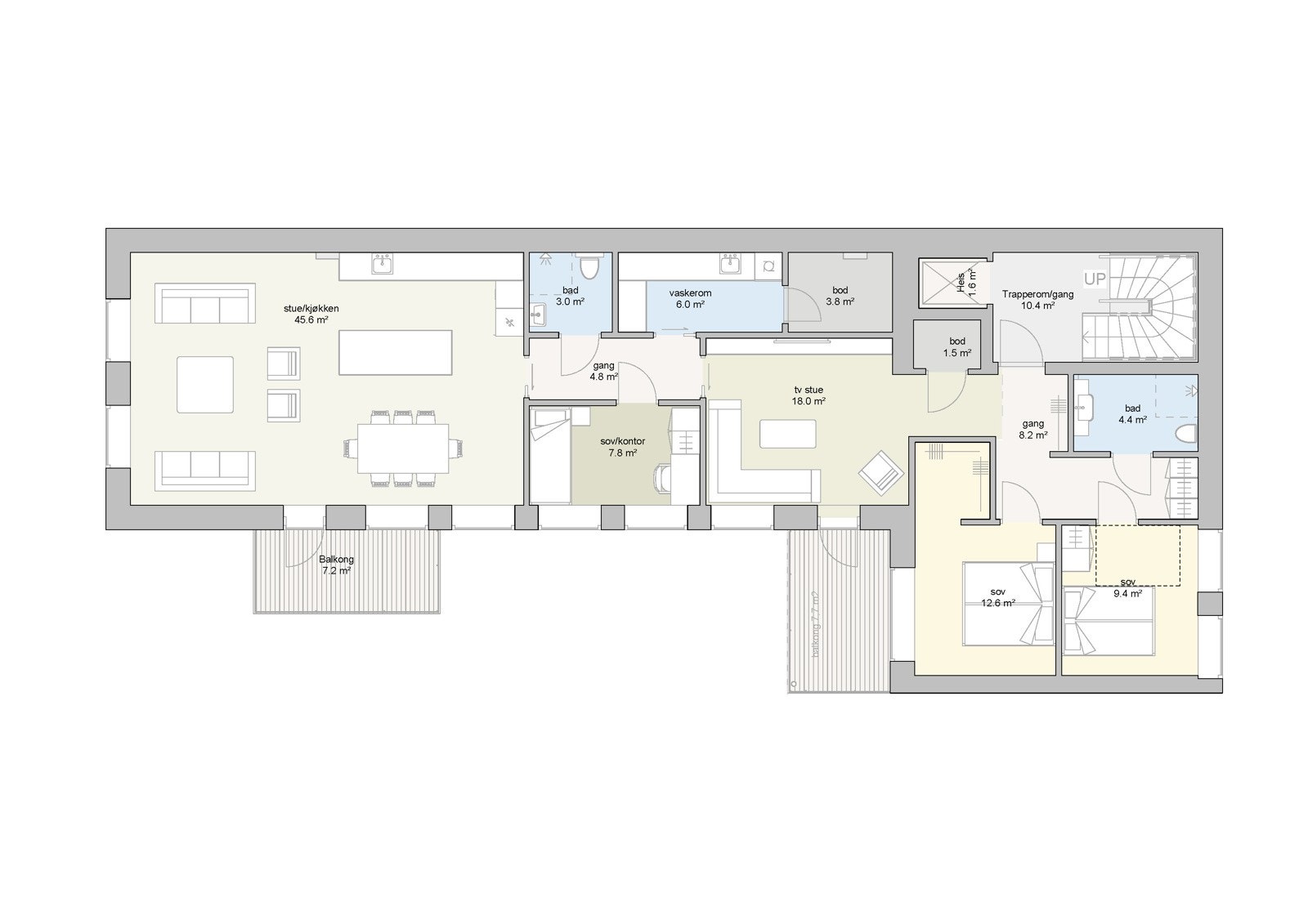 Plantegning 2.etasje Galleribilde