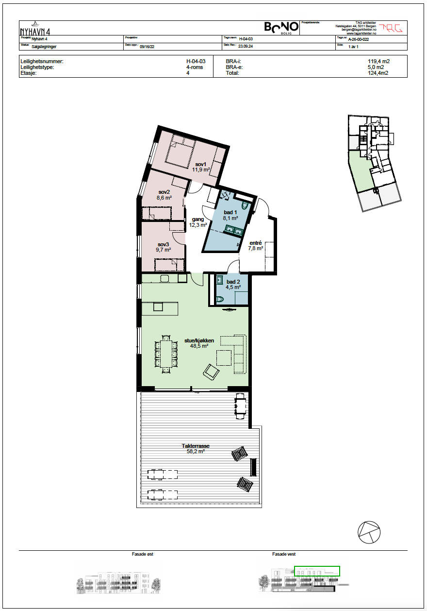 Salgstegning. Galleribilde