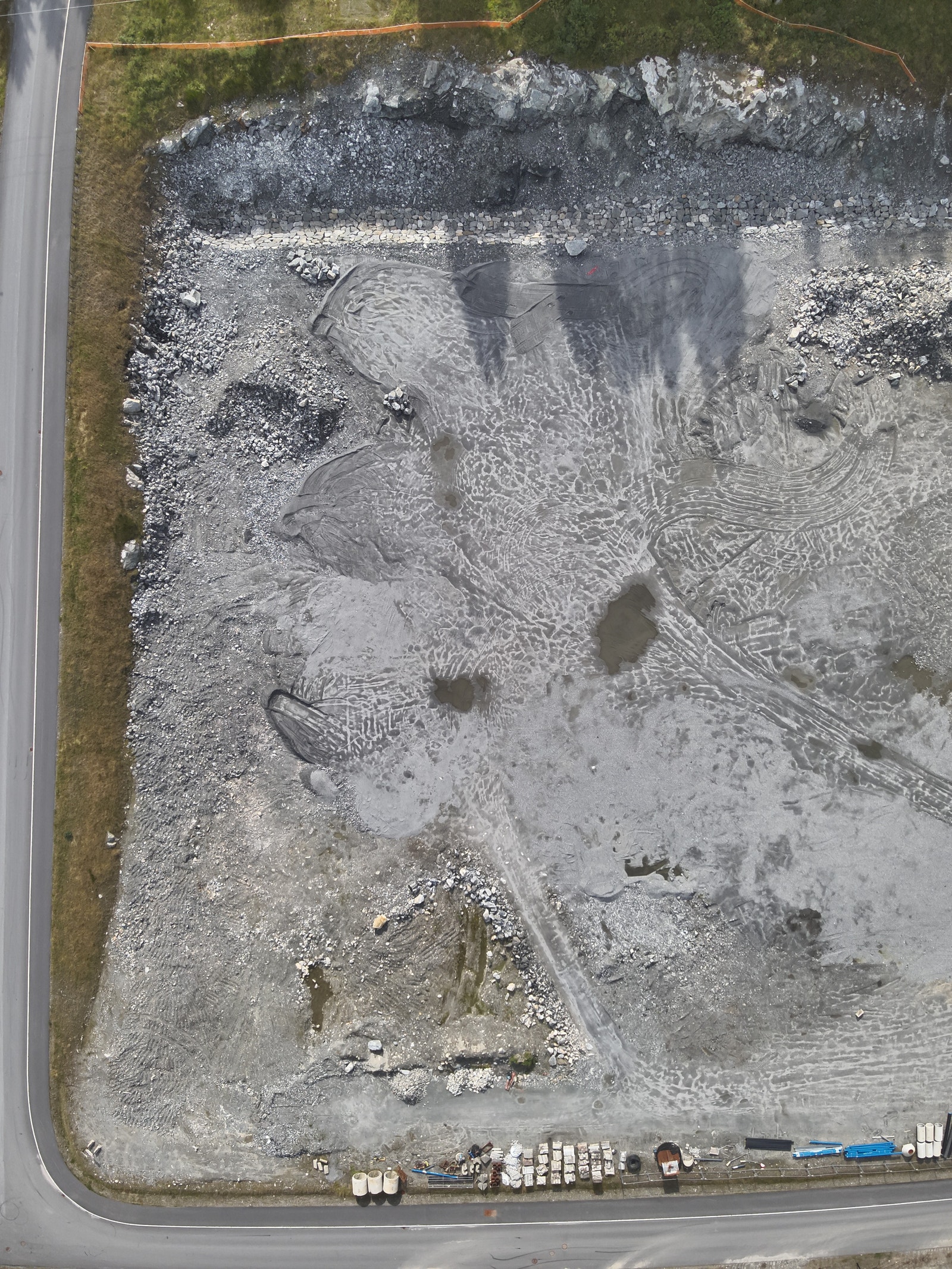 Dronefotografi av tomt Galleribilde