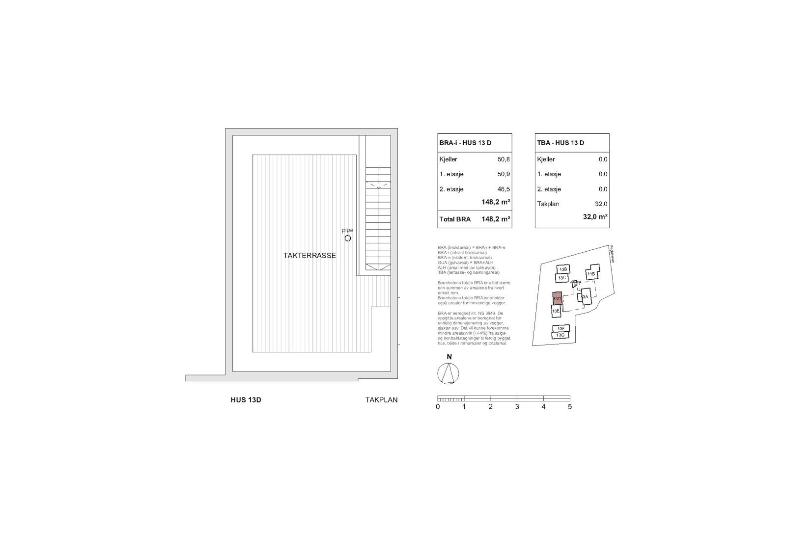 Takplan - Fugleliveien 13D Galleribilde
